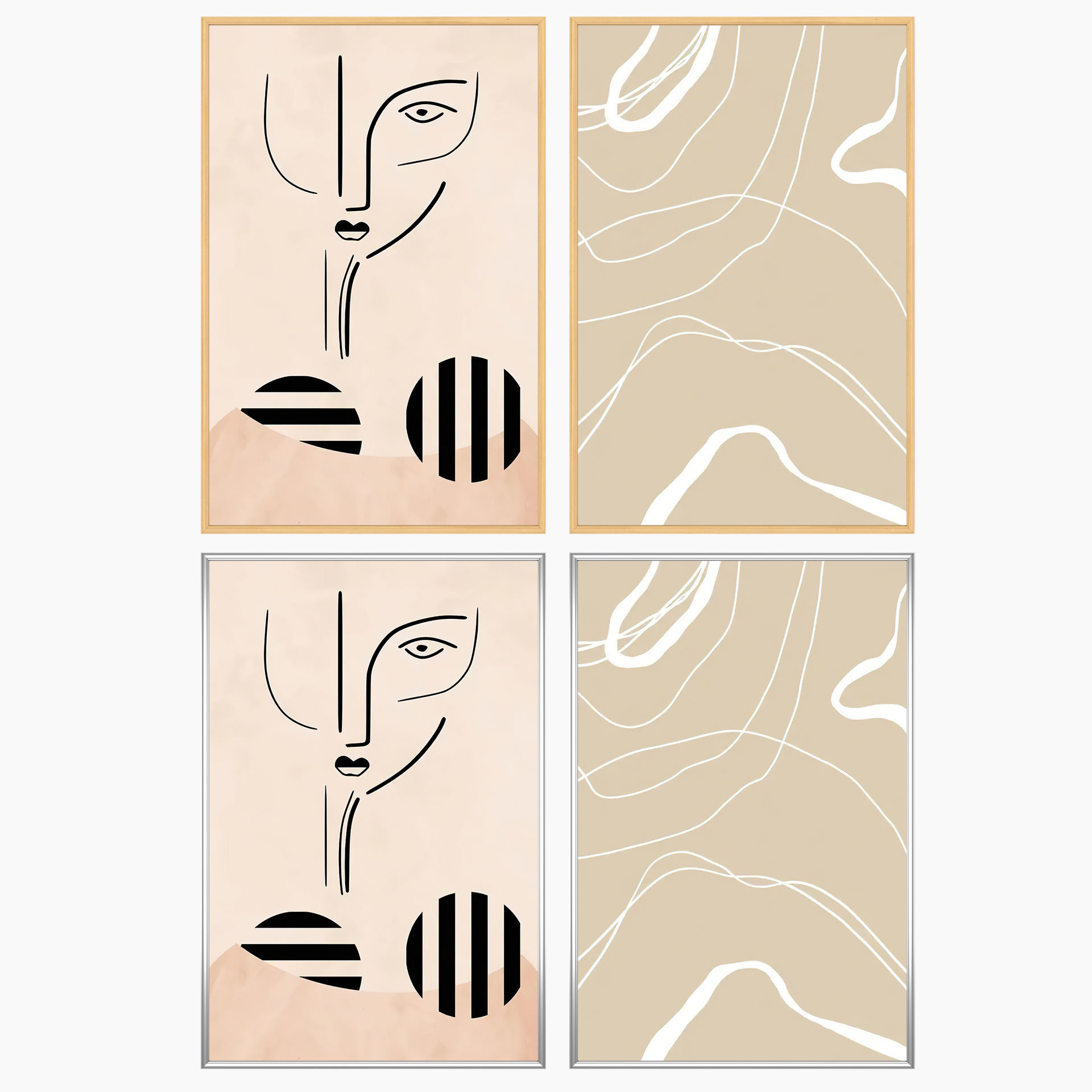 Wall Art Set 4033 3D model_2