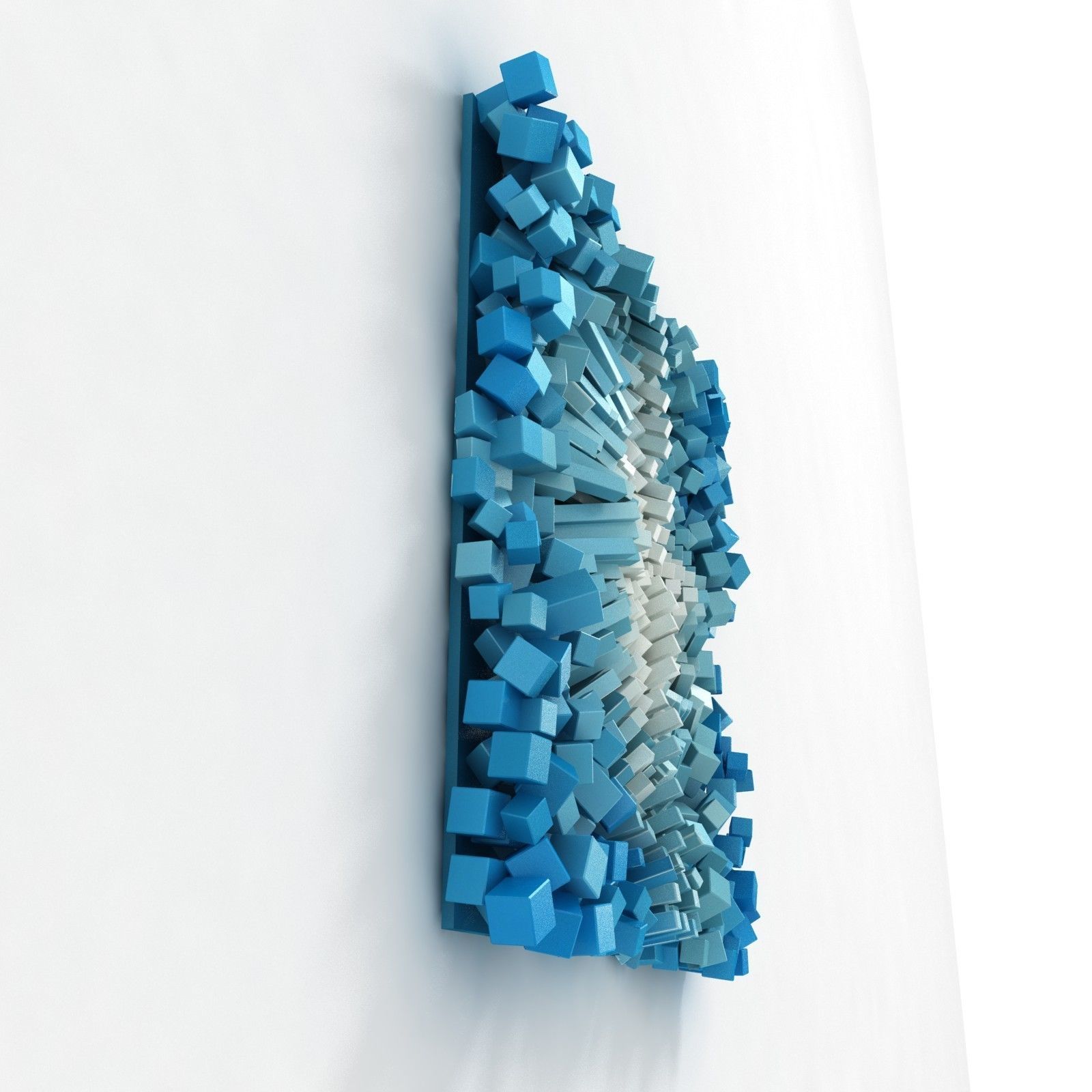 Gil Bruvel Bending the Lines wall sculpture art 3D model_2