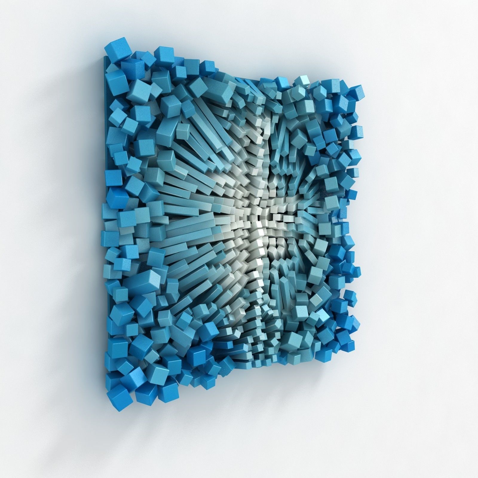 Gil Bruvel Bending the Lines wall sculpture art 3D model_1