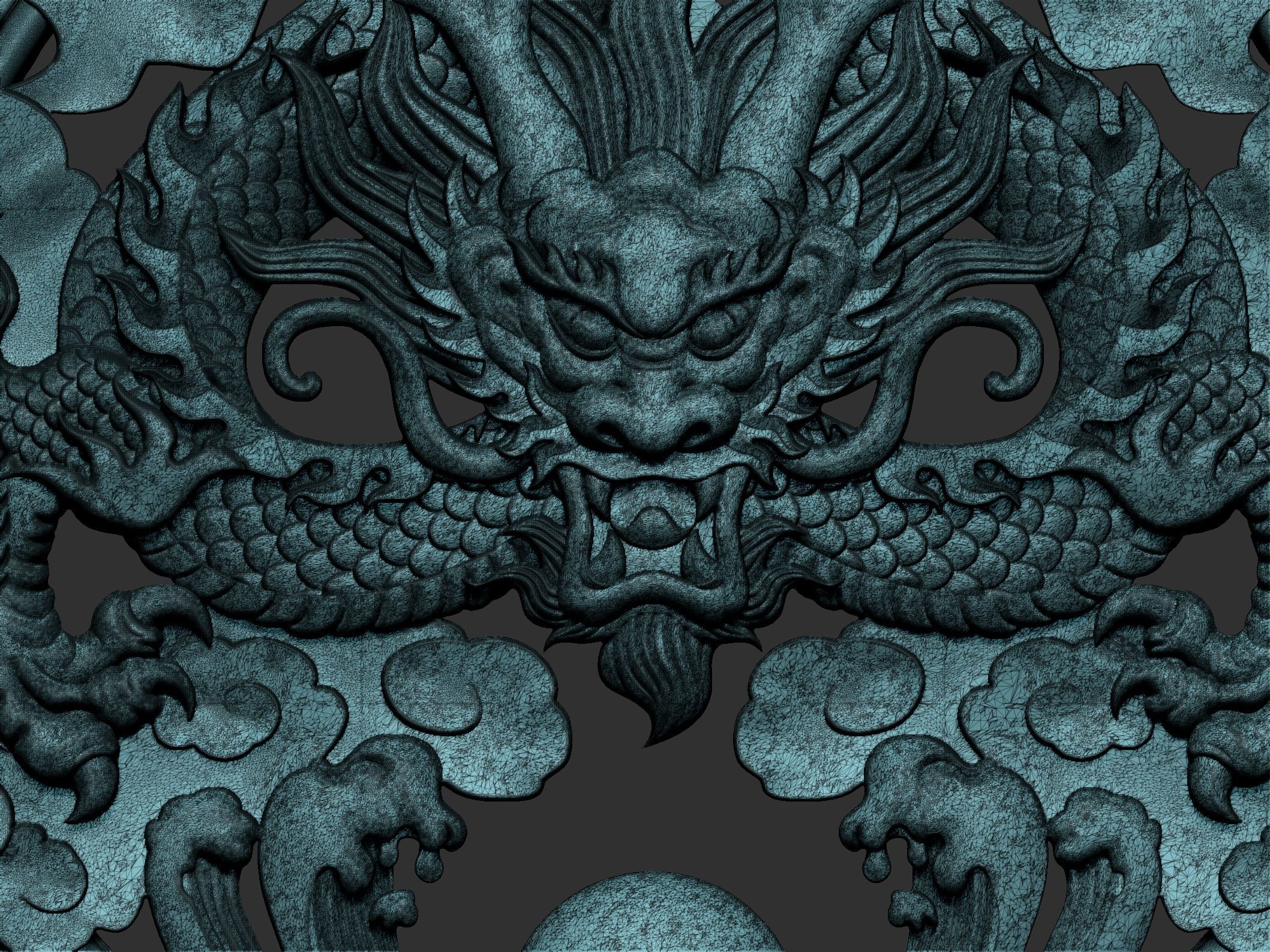 dragon pendant 3D print model_10