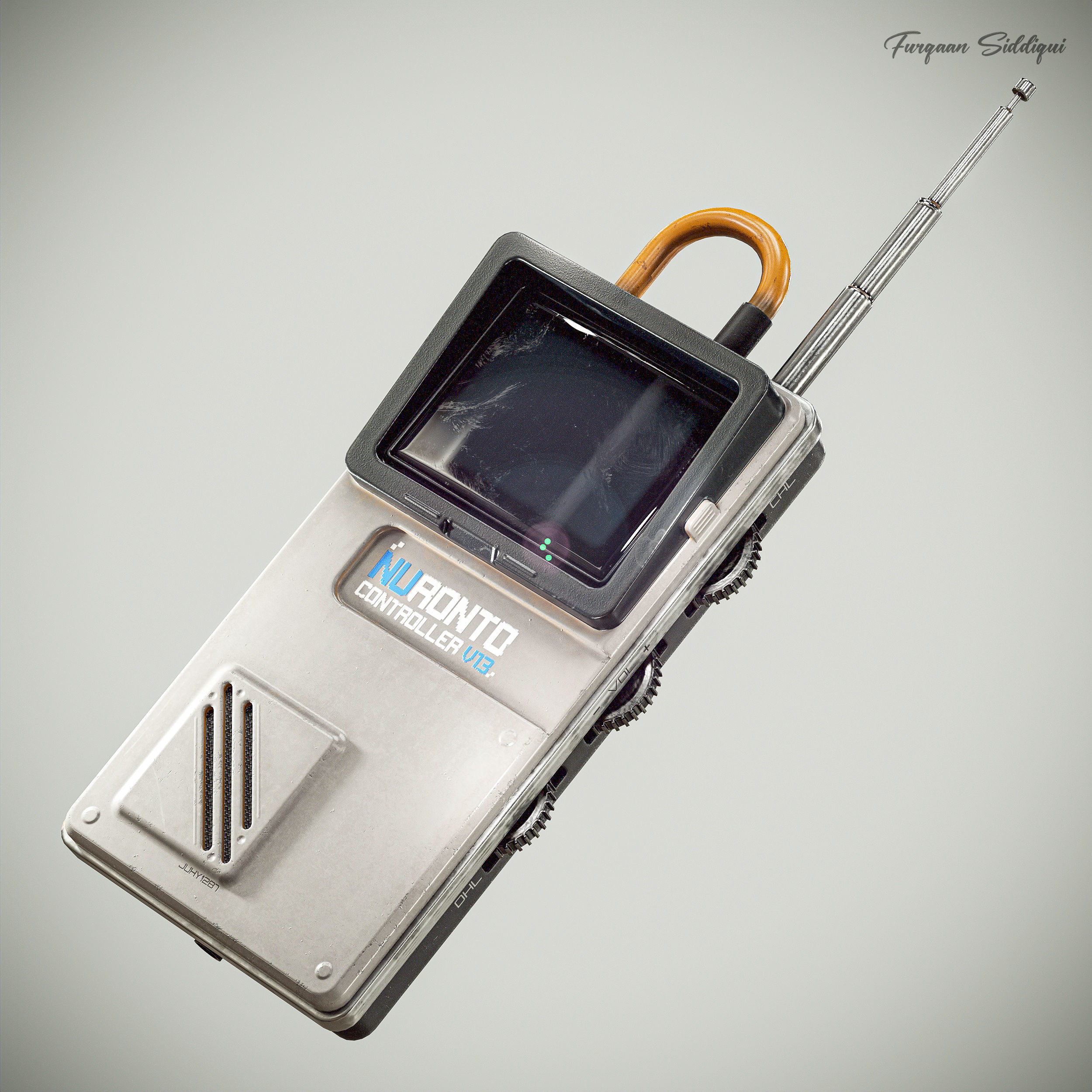 Sci-fi Controller V13 PBR Low-poly 3D model_7