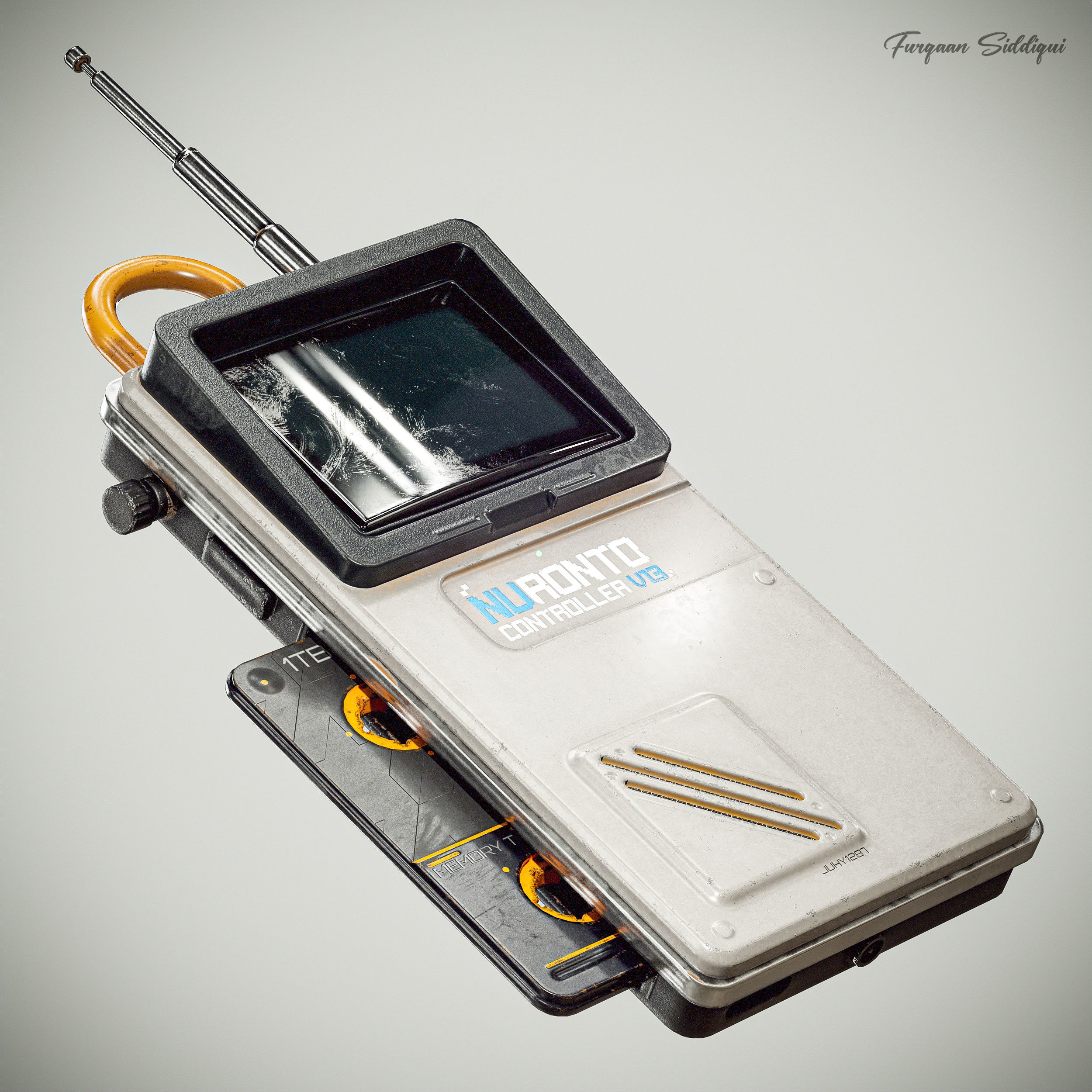 Sci-fi Controller V13 PBR Low-poly 3D model_6