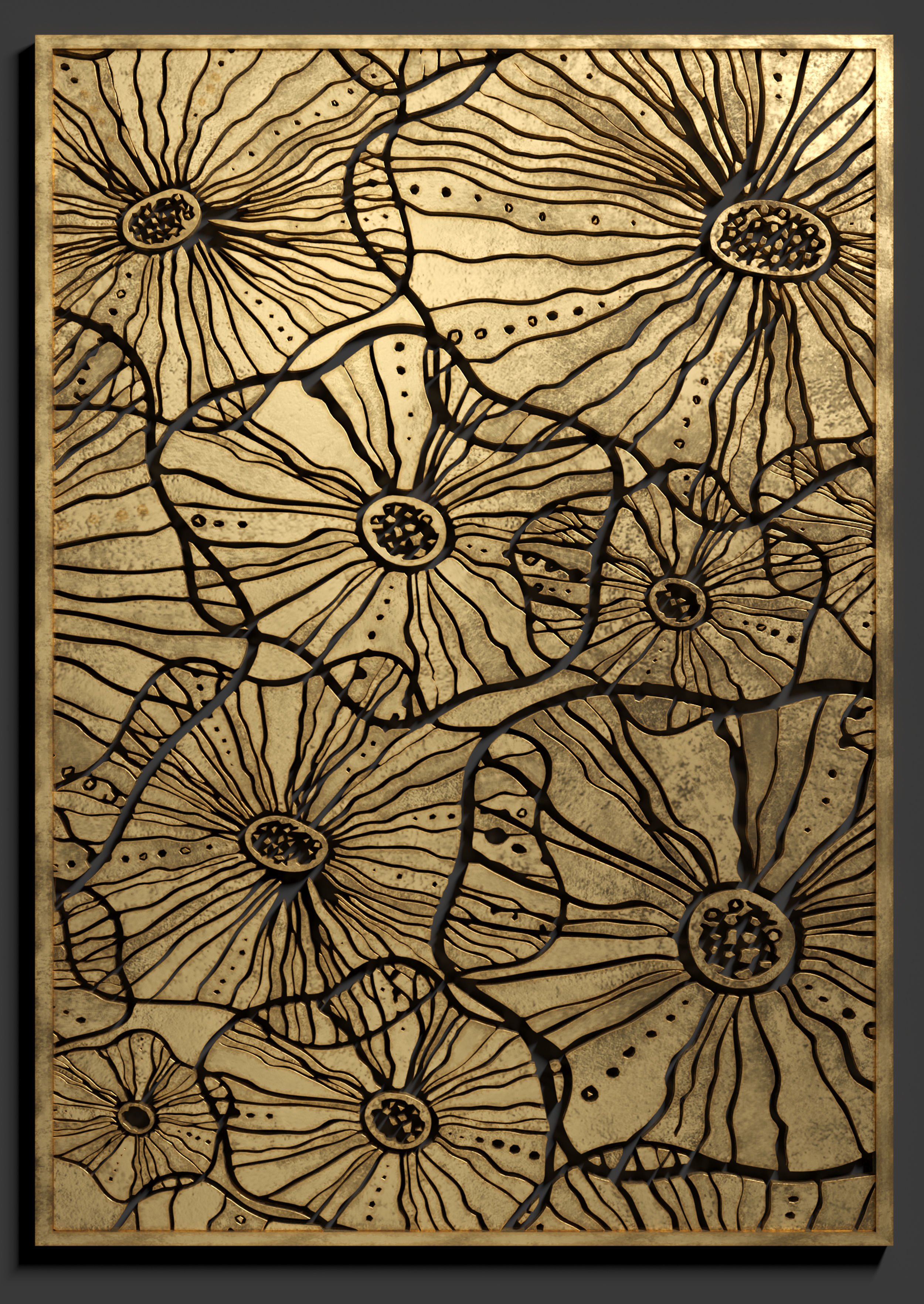 Decorative Panel 3D model_4