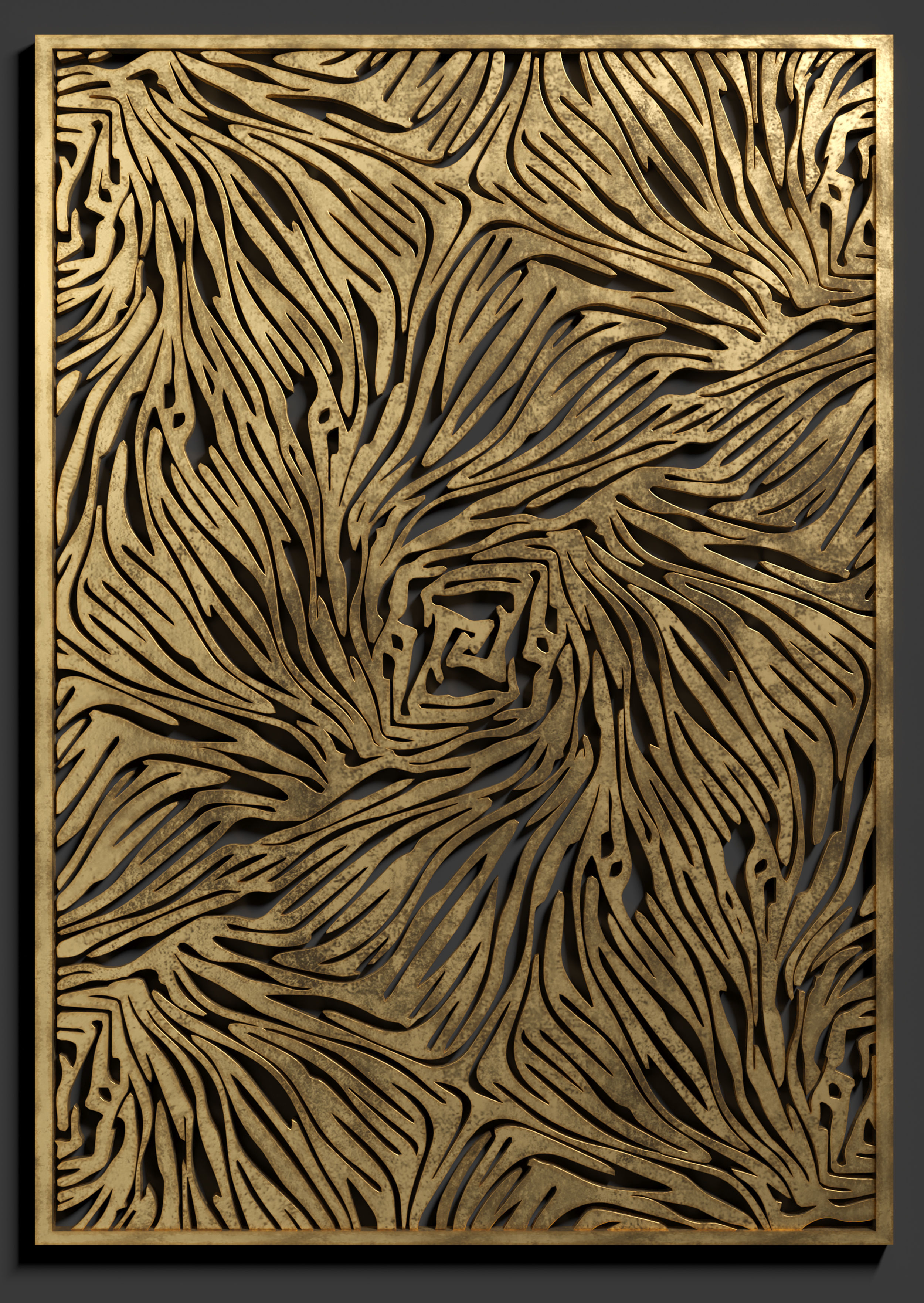 Decorative Panel 3D model_1