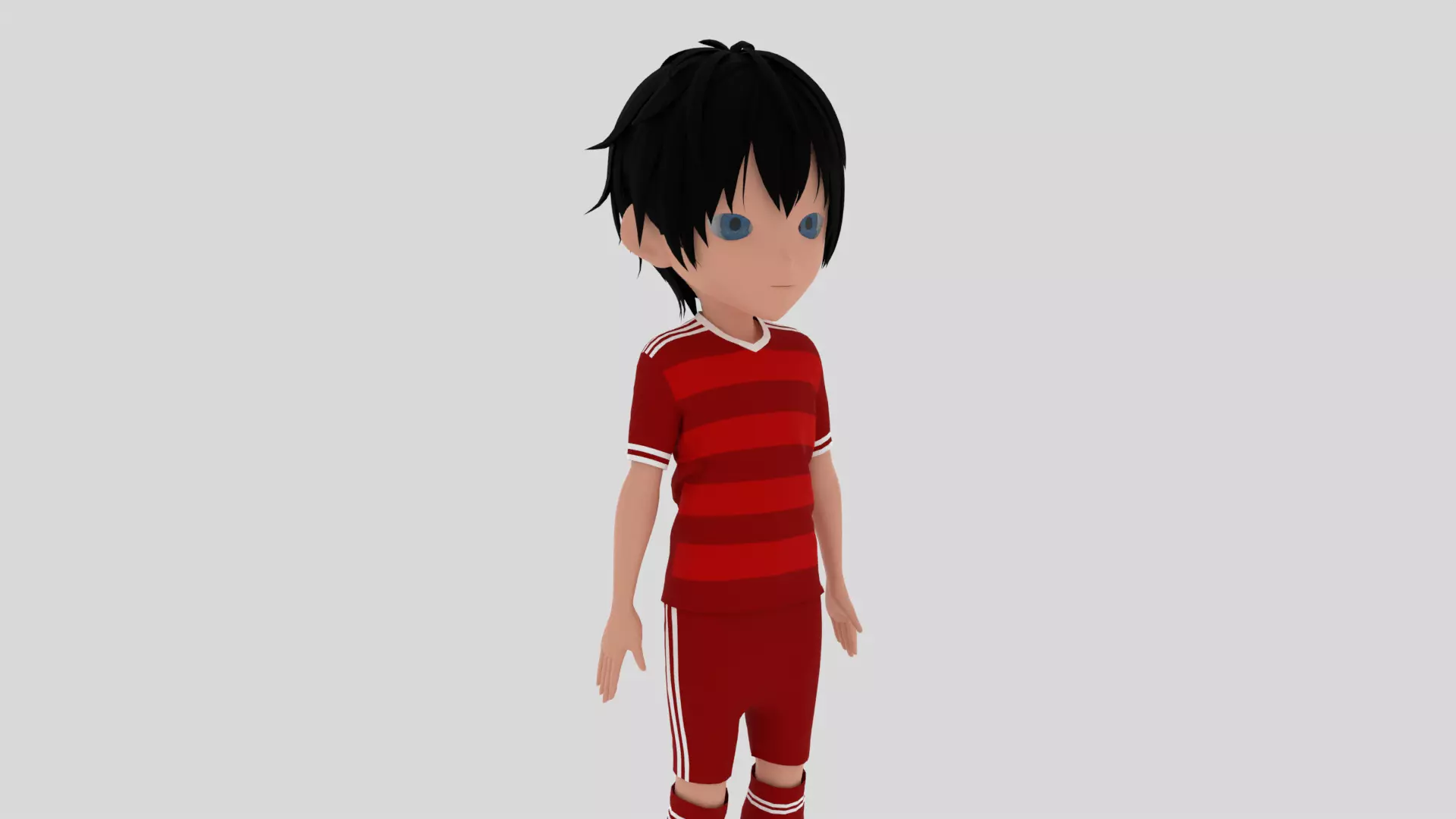 Soccer - Football Player Low-poly 3D model
