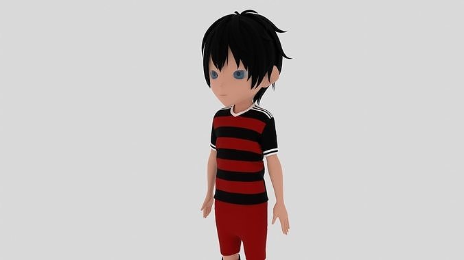 Soccer - Football  Player Low-poly 3D model
