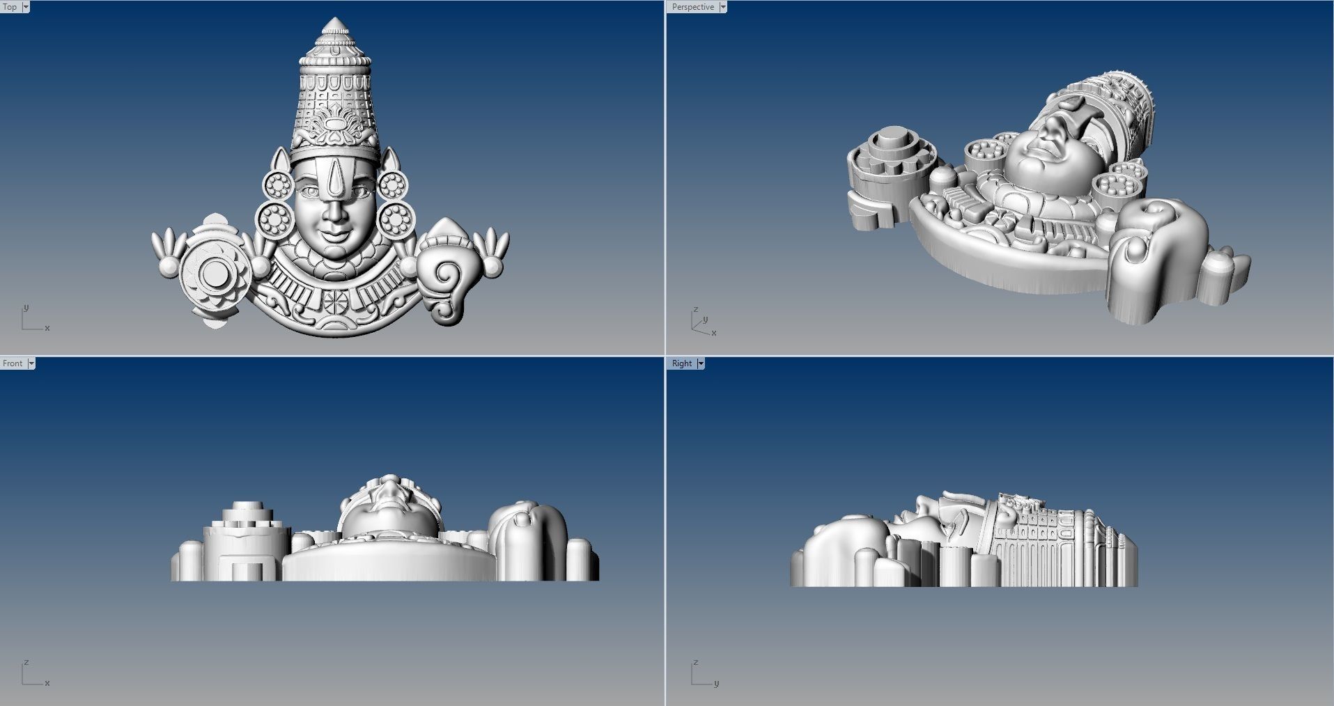 BALAJI PENDENT 3D print model_8