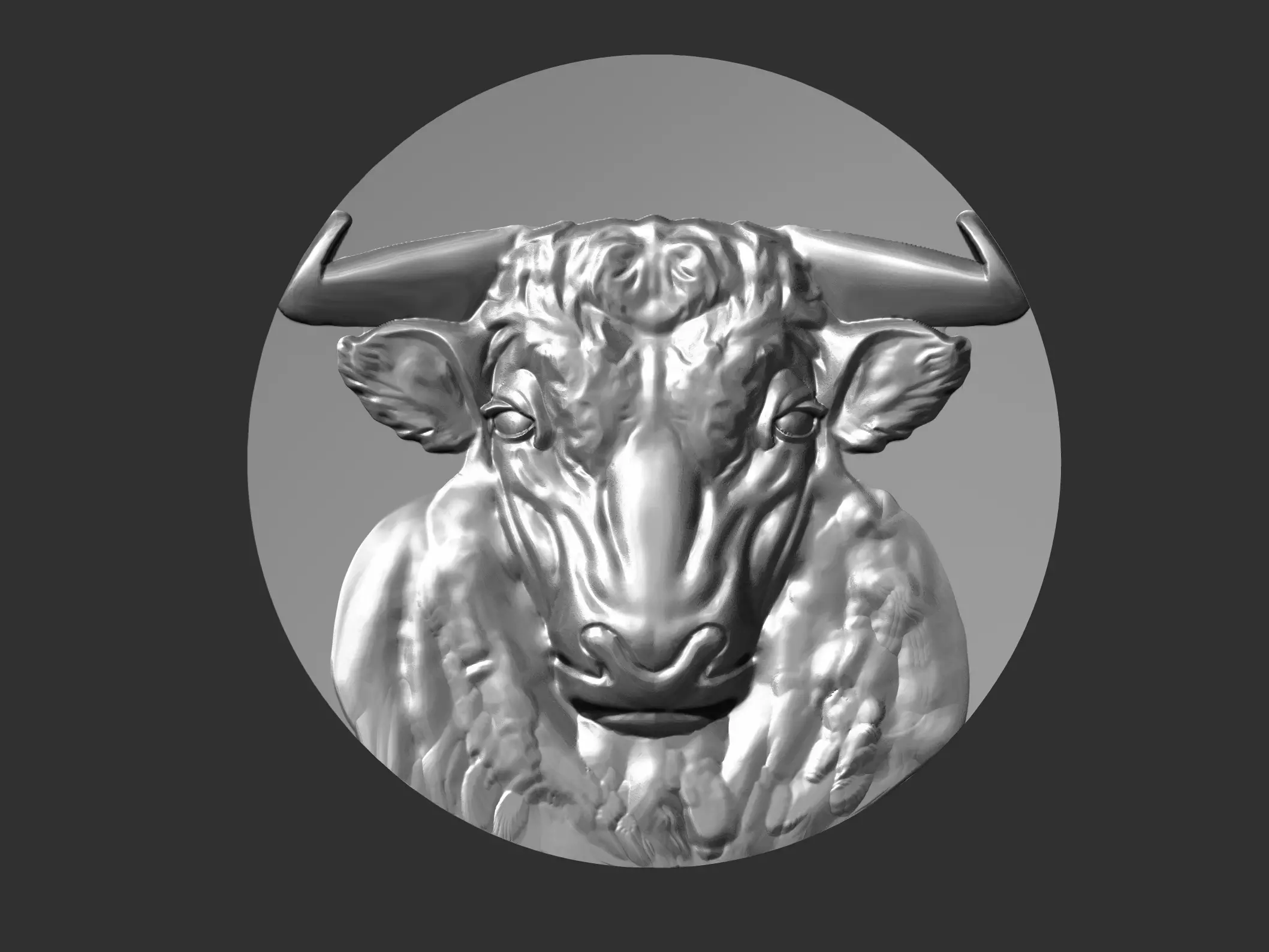 bull head 3D print model