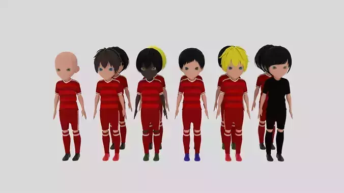 Red Soccer - Football Team