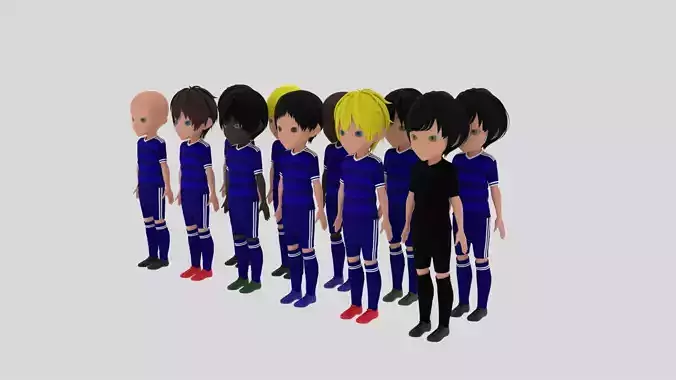 Blue Soccer - Football Team