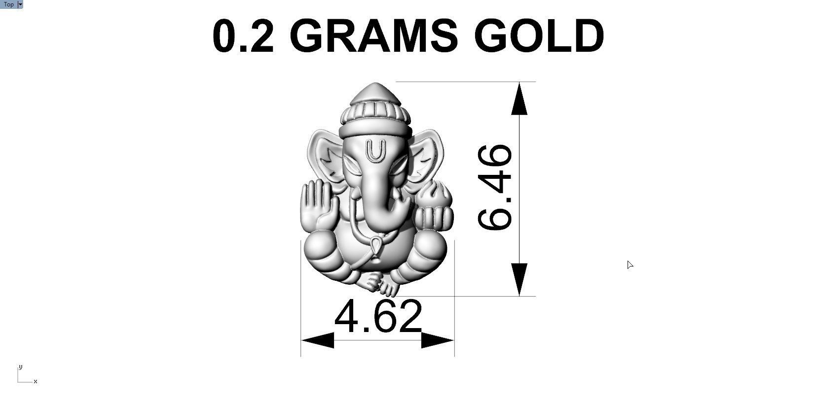 GANAPATHI PENDENT 3D print model_6