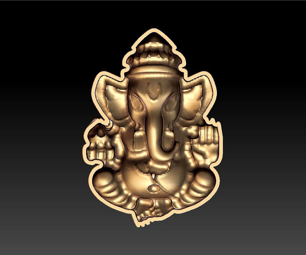 GANAPATHI PENDENT 3D print model_2