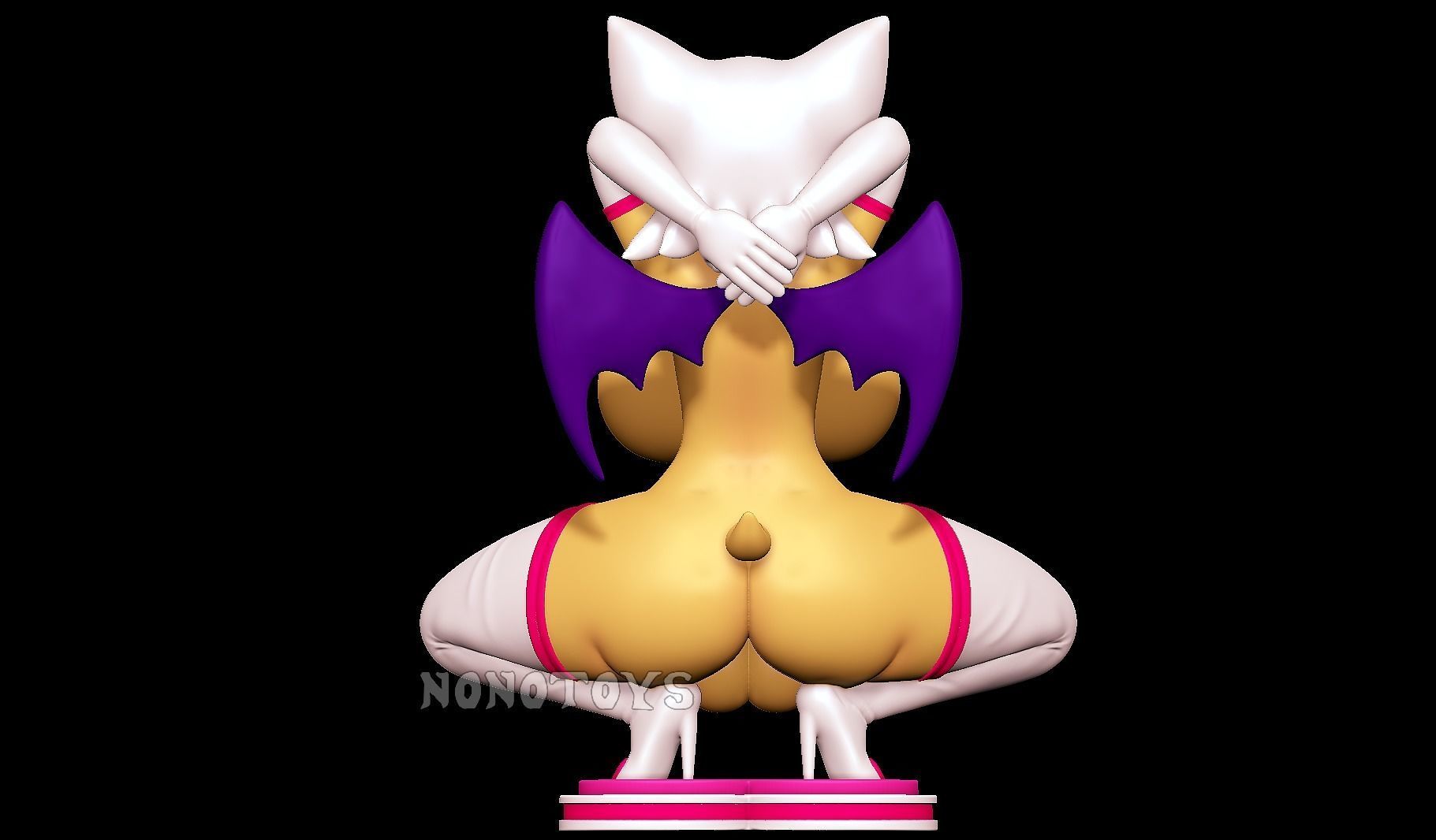 Futa Rouge the Bat - NSFW 3D print model_4