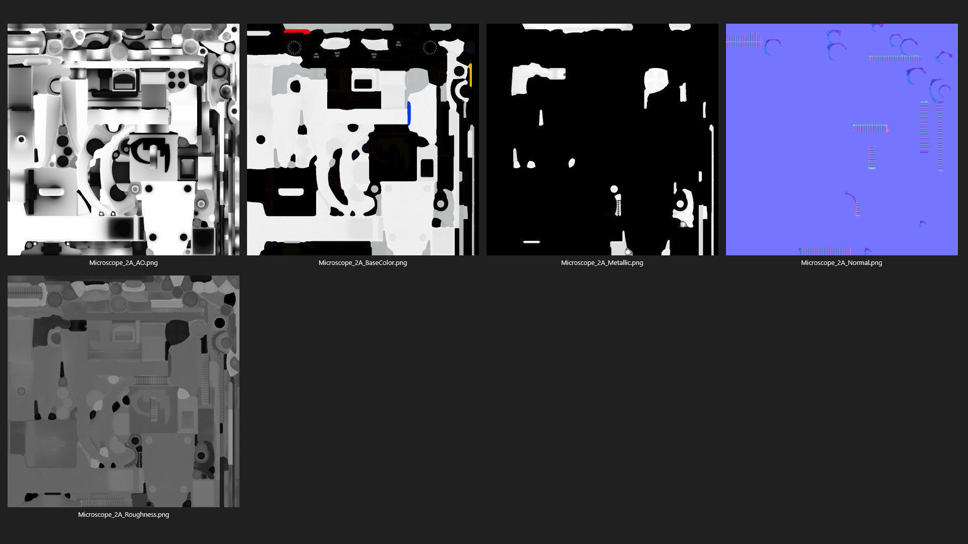 Microscope 2A Low-poly 3D model_8