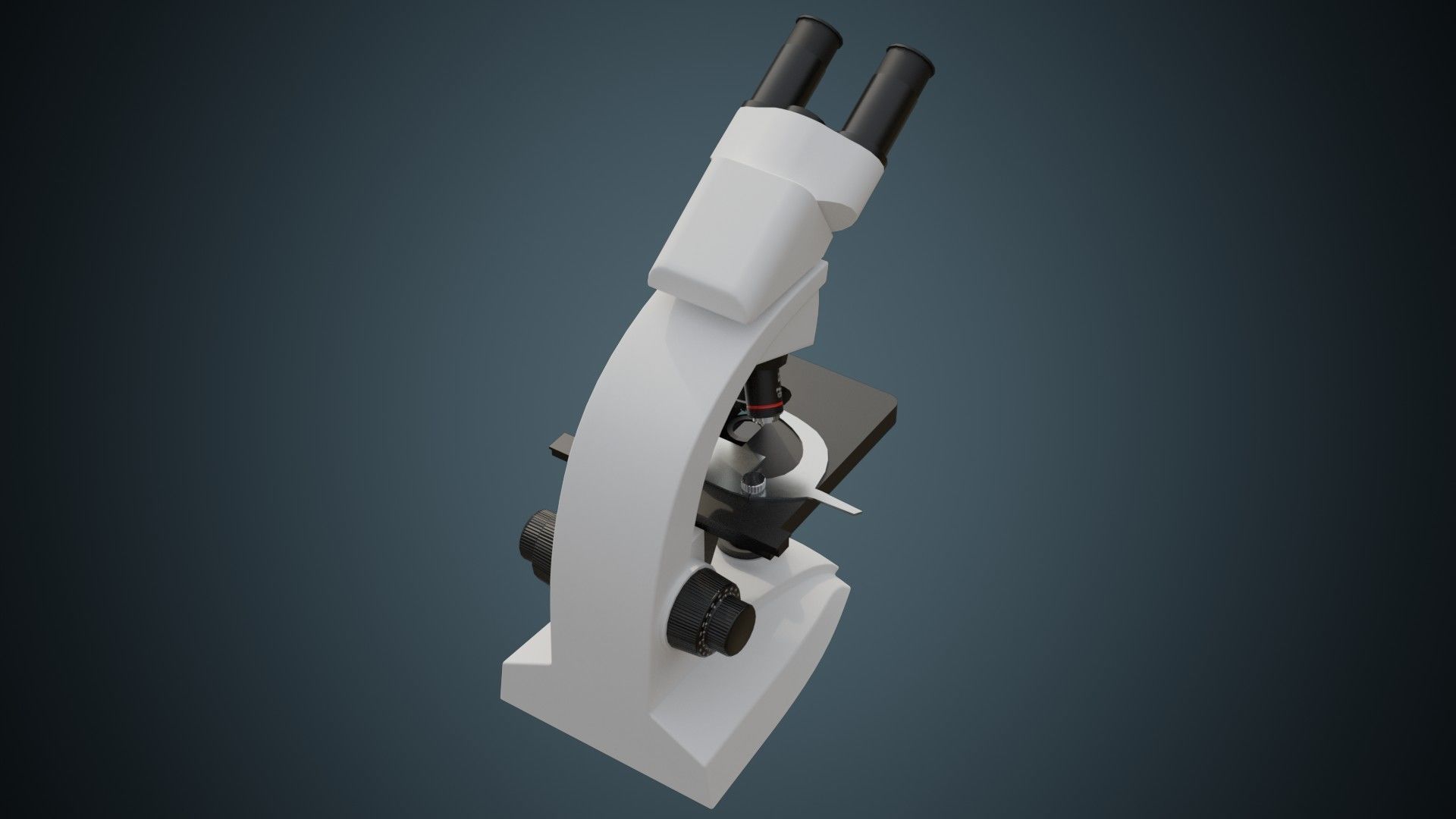 Microscope 2A Low-poly 3D model_2