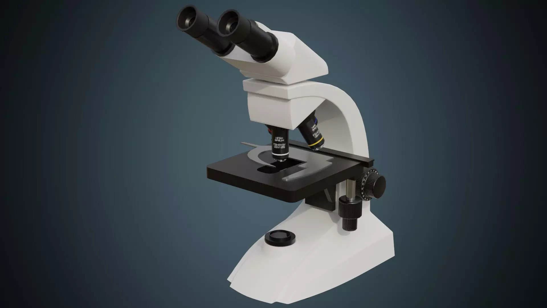 Microscope 2A Low-poly 3D model_0