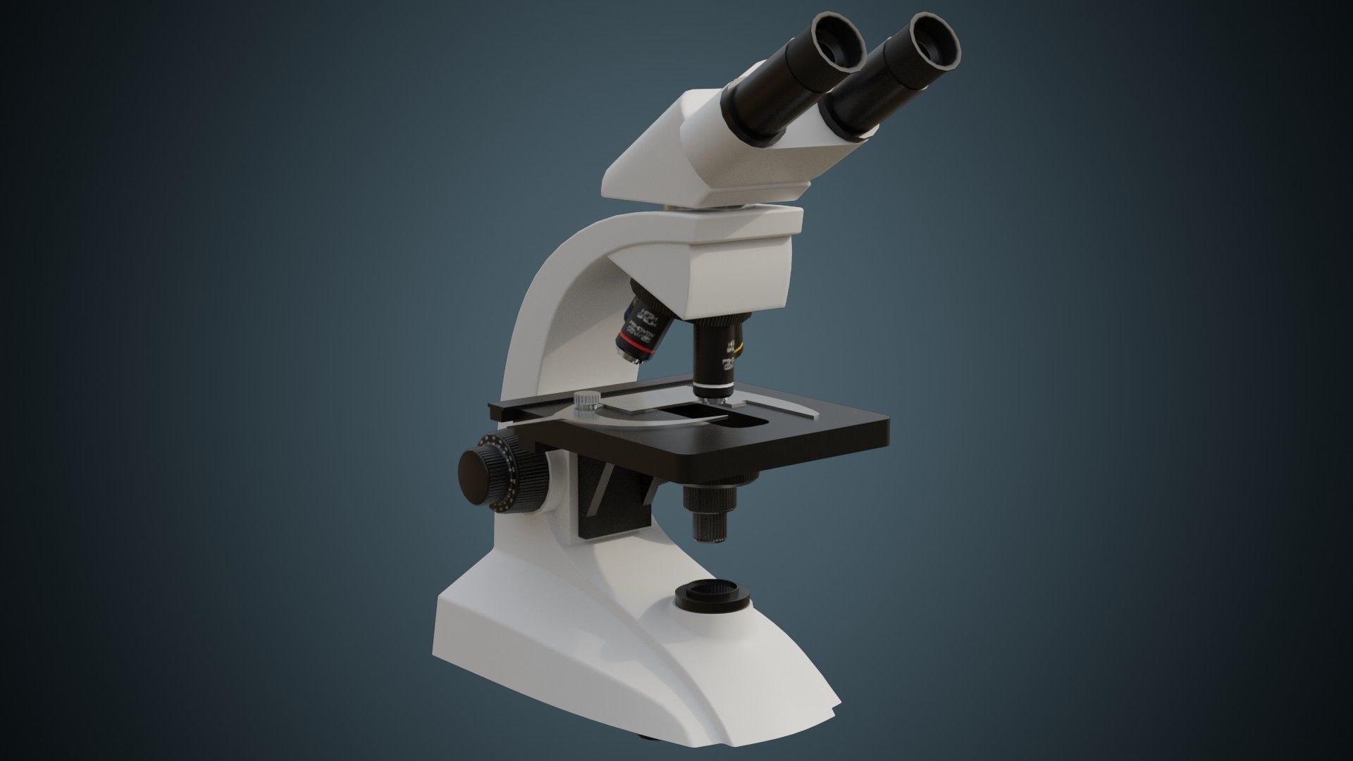 Microscope 2A Low-poly 3D model_1