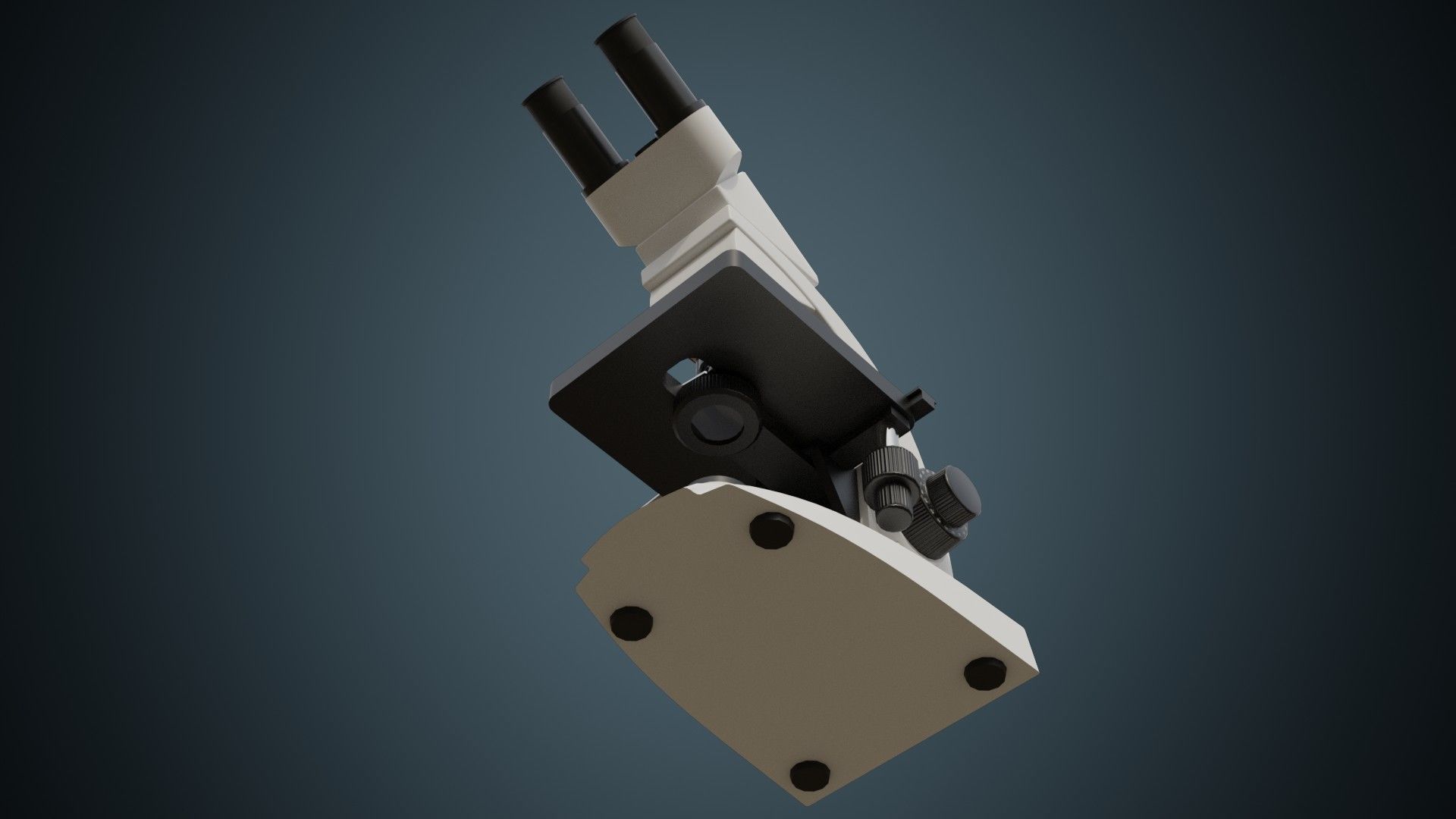 Microscope 2A Low-poly 3D model_4