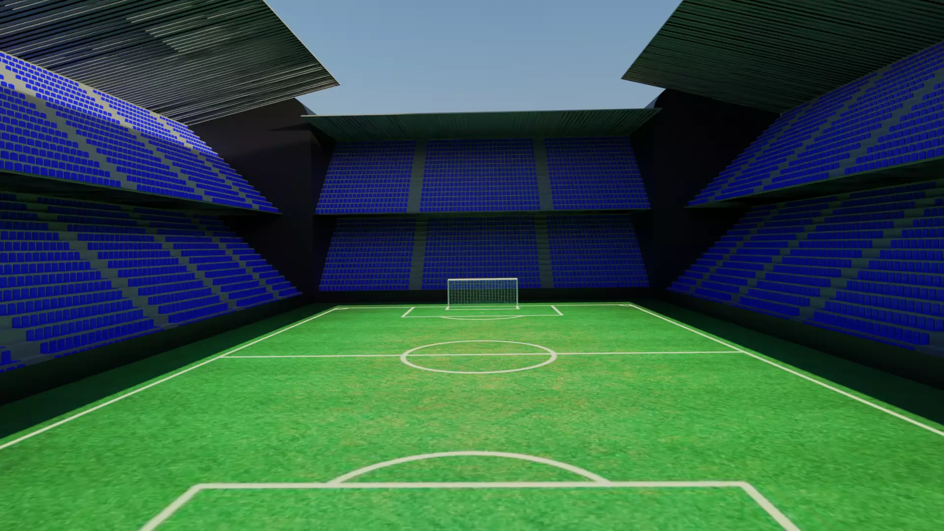 Football Stadium Low-poly 3D model_0