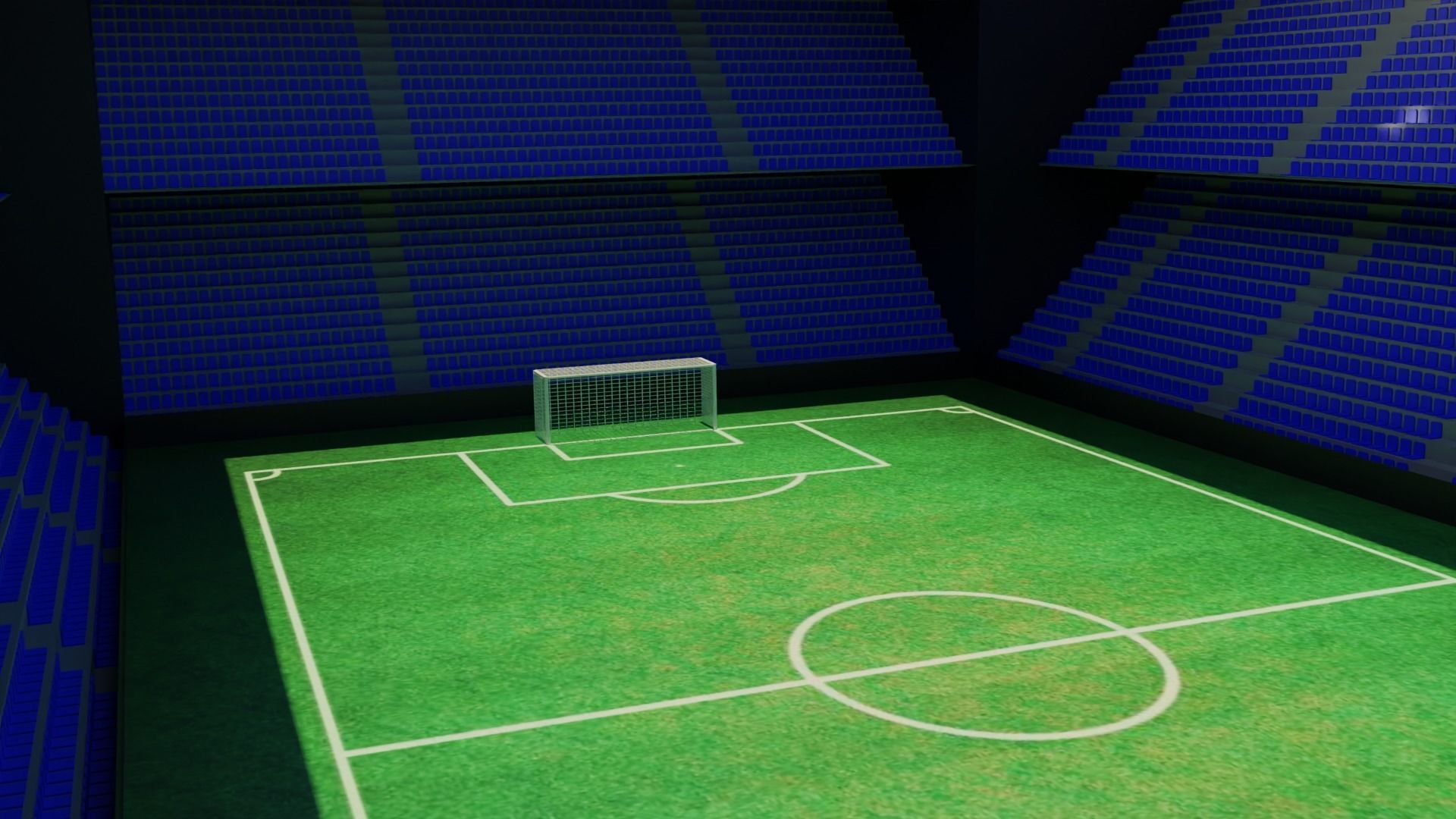 Football Stadium Low-poly 3D model_2
