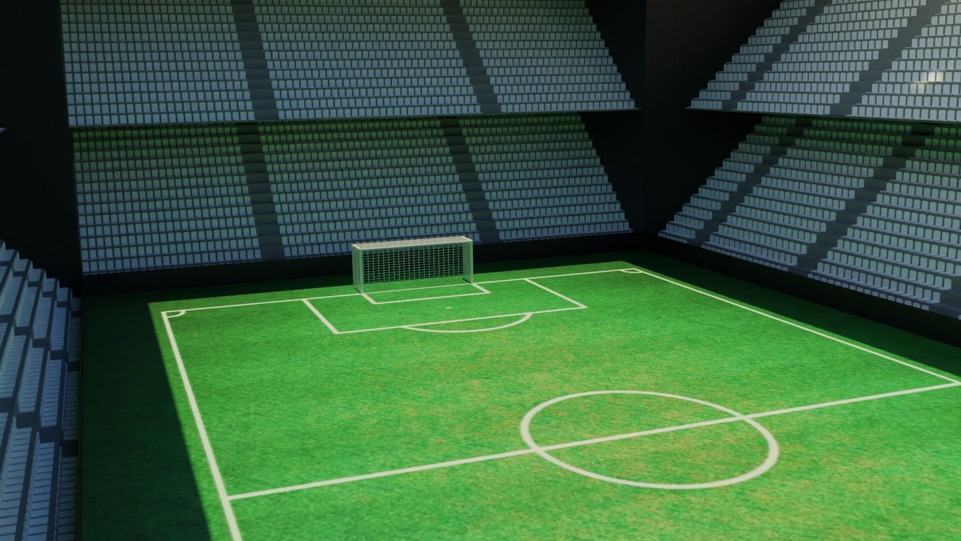 Soccer - Football Stadium Low-poly 3D model_3