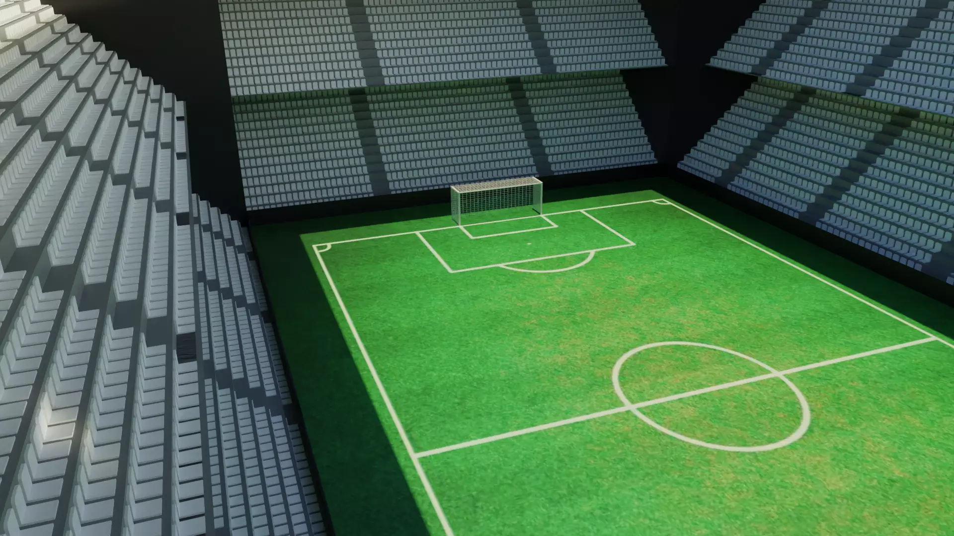 Soccer - Football Stadium Low-poly 3D model_0