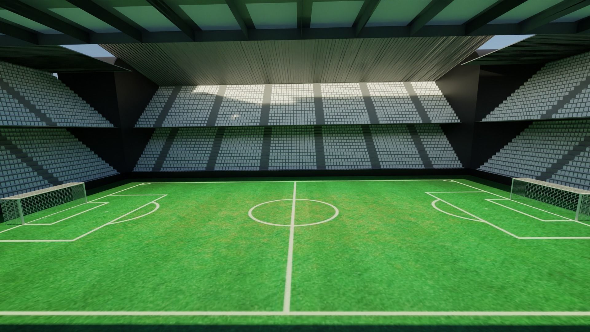 Soccer - Football Stadium Low-poly 3D model_4