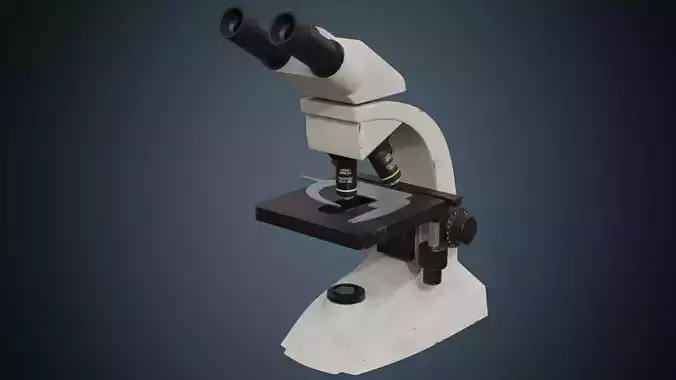 Microscope 2B Low-poly 3D model