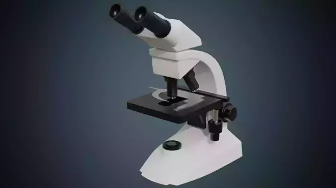 Microscope 2 Basic Low-poly 3D model