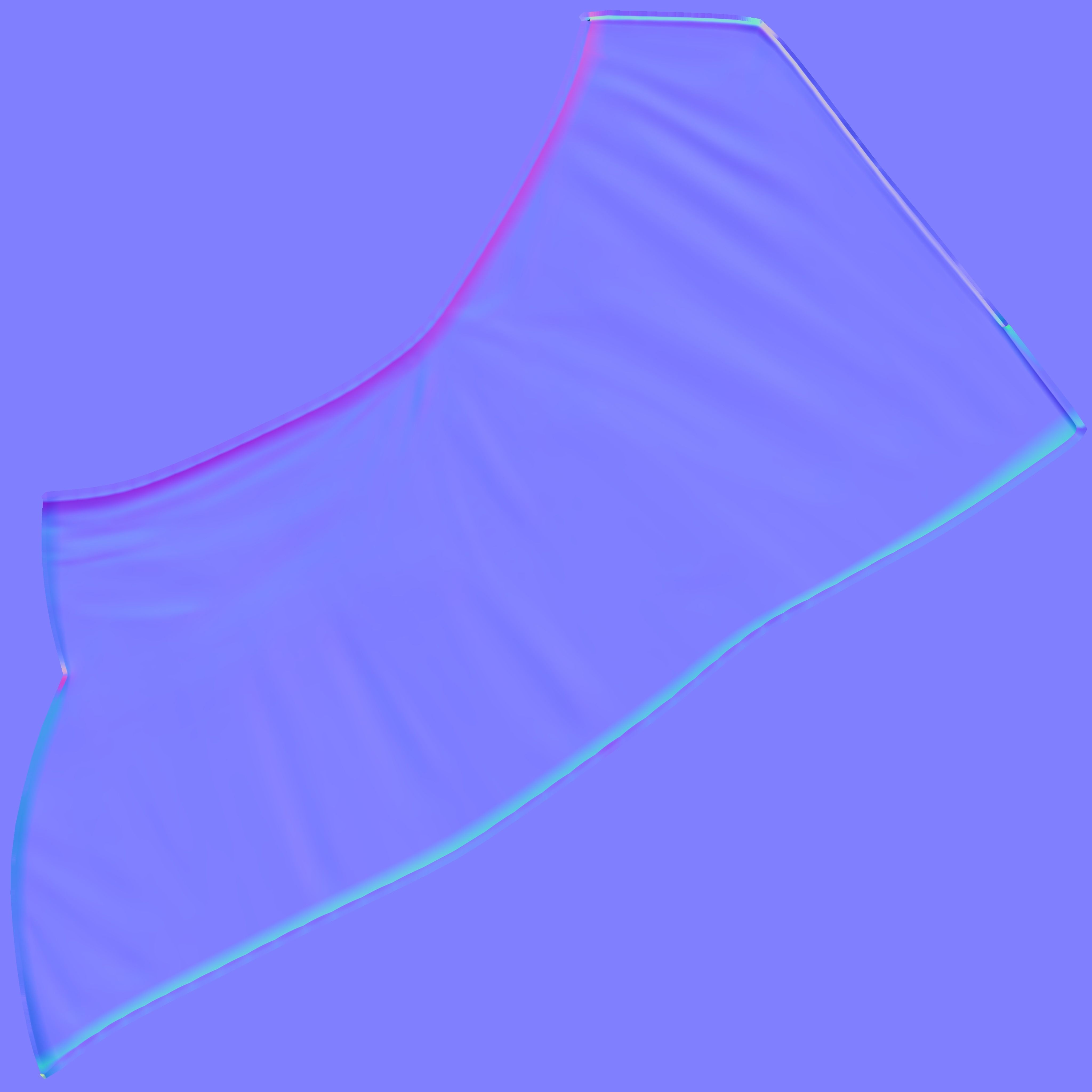 Native Motifs Female Mini Wrap Skirt Low-poly 3D model_10