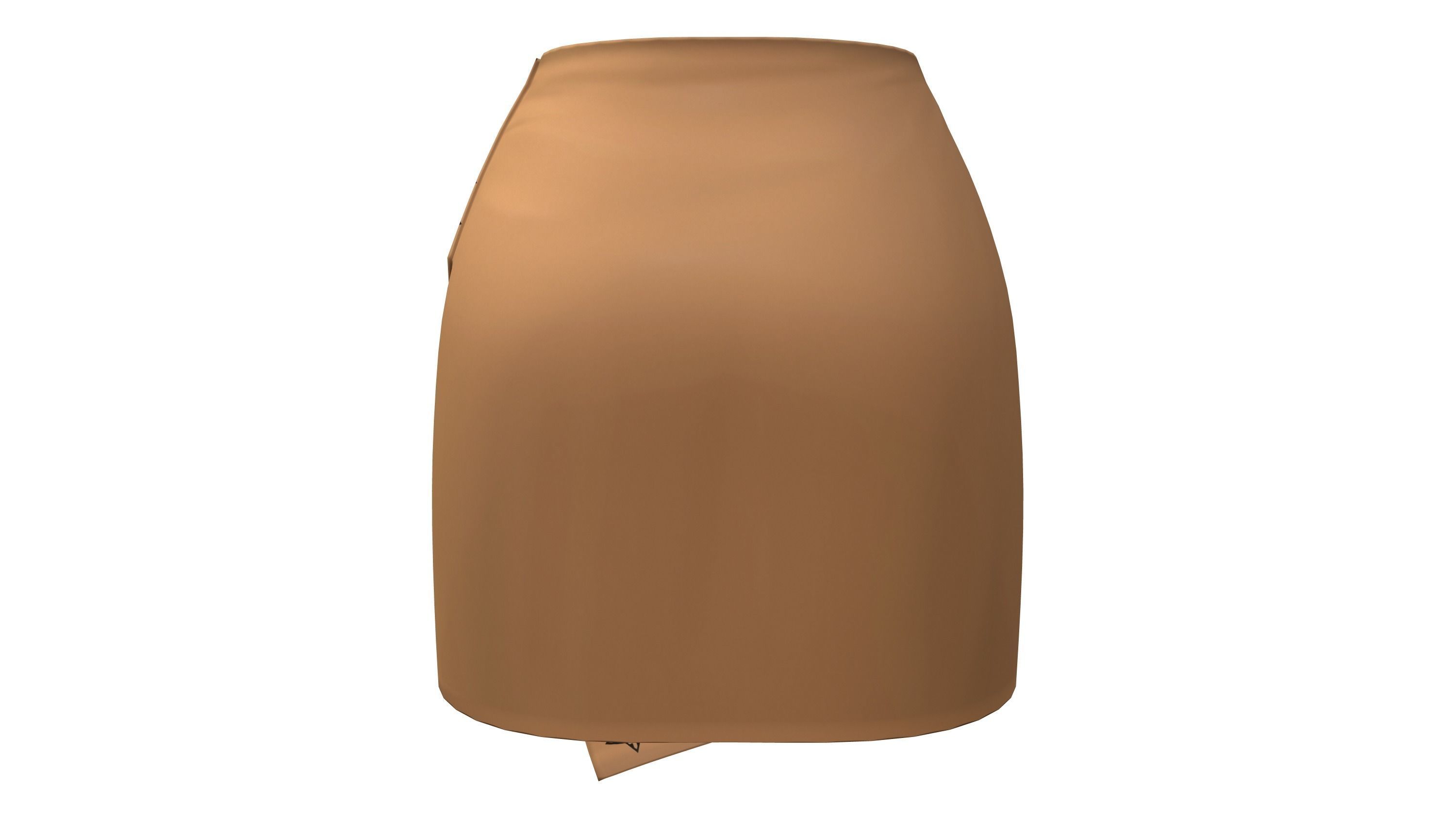 Native Motifs Female Mini Wrap Skirt Low-poly 3D model_4