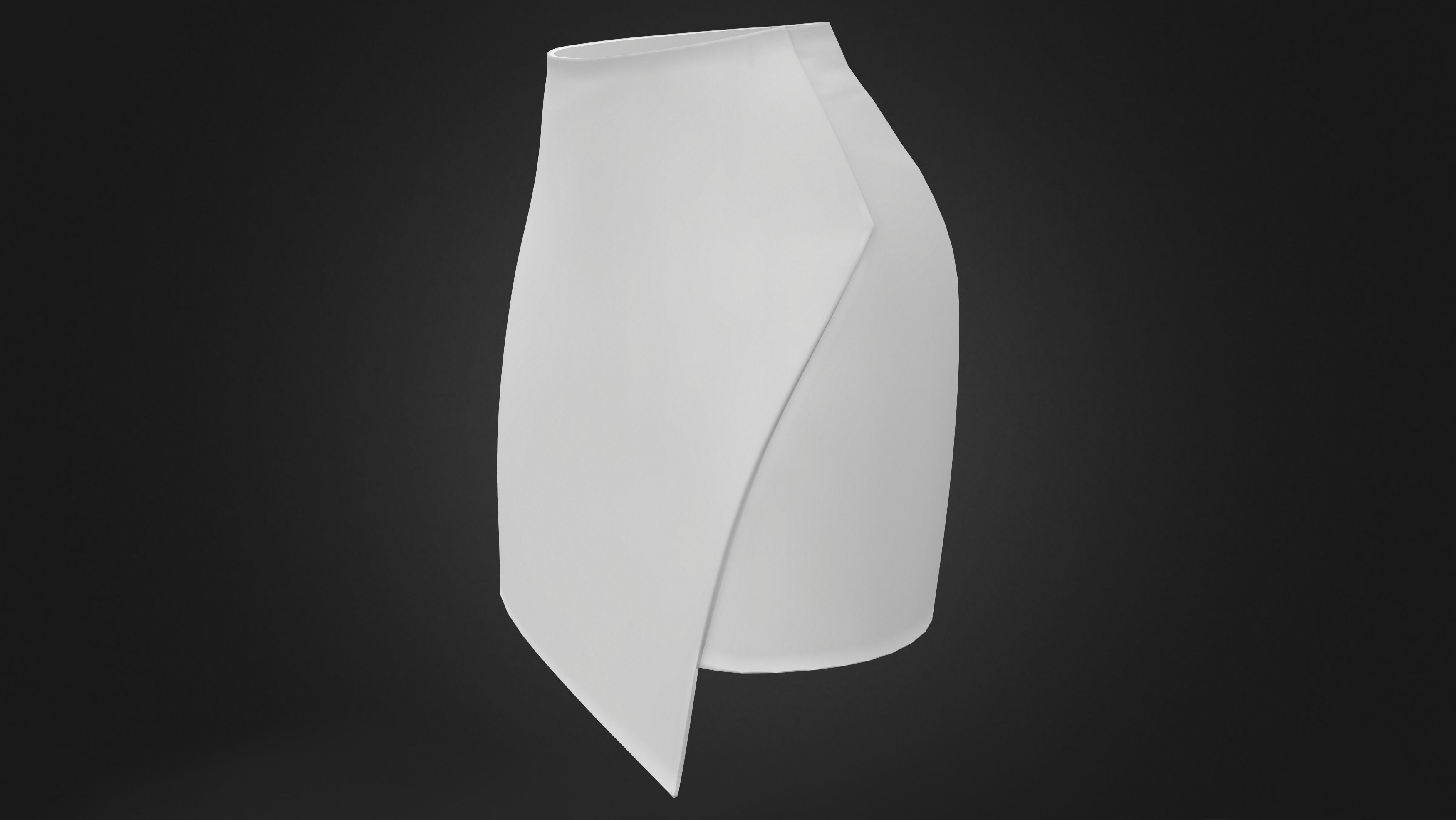Native Motifs Female Mini Wrap Skirt Low-poly 3D model_8