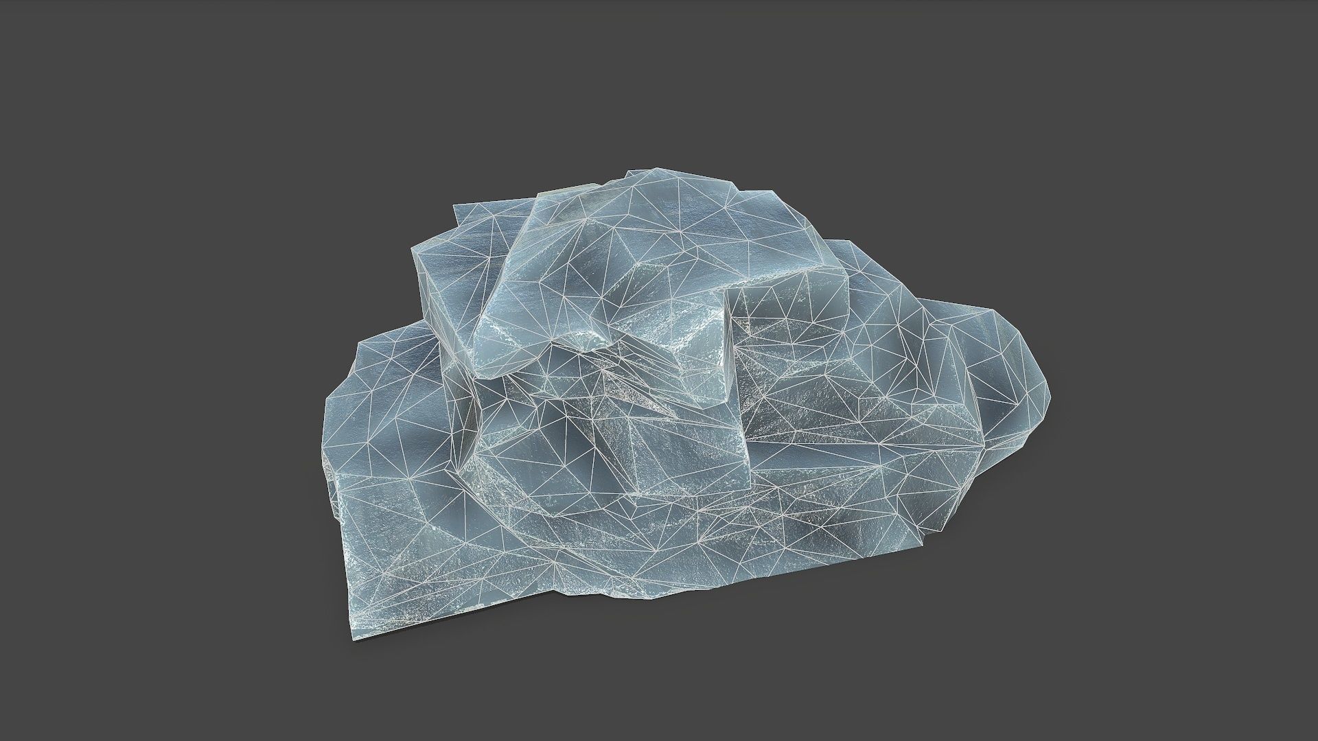 ice rocks 13 Low-poly 3D model_8