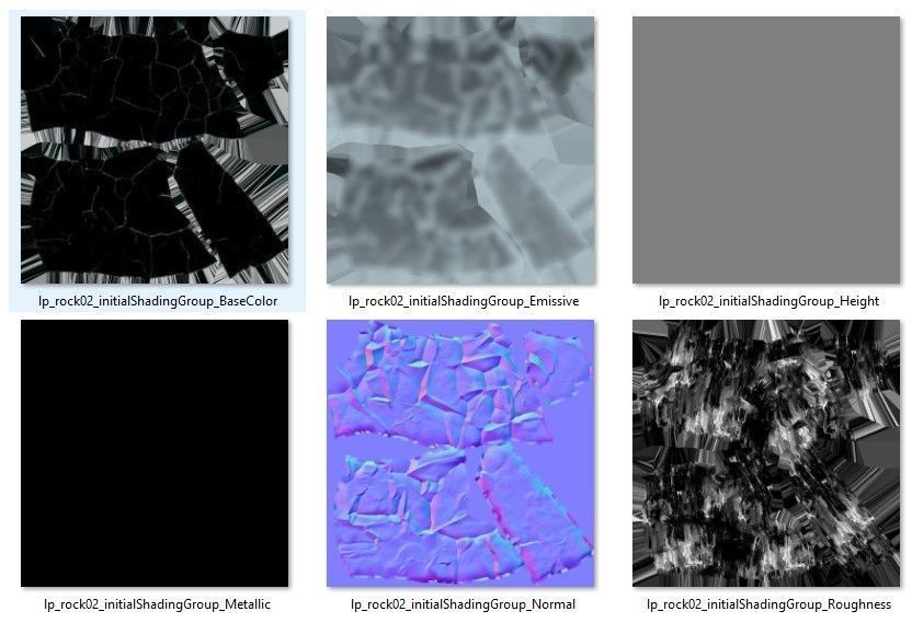 ice rocks 13 Low-poly 3D model_21