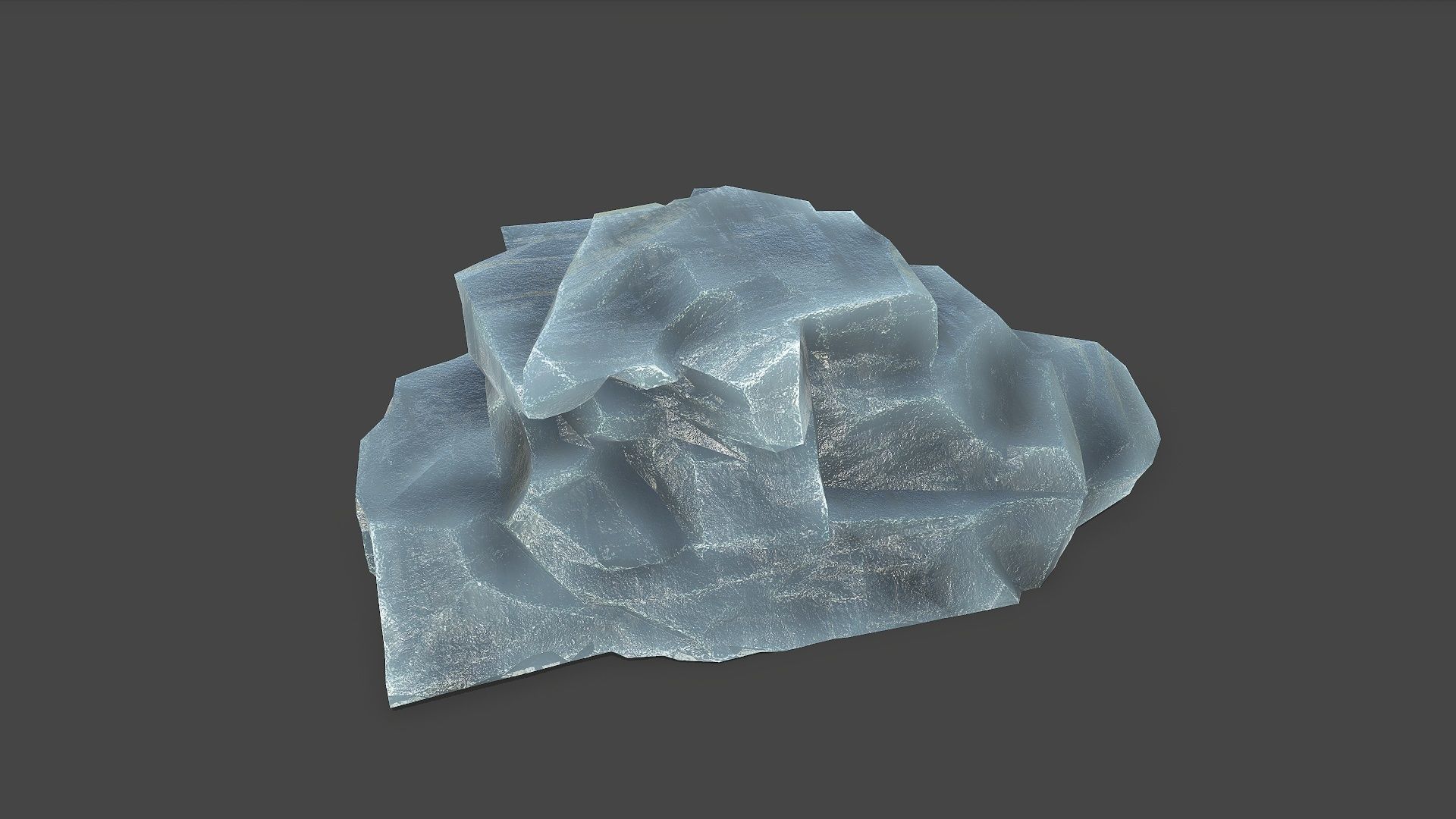 ice rocks 13 Low-poly 3D model_7