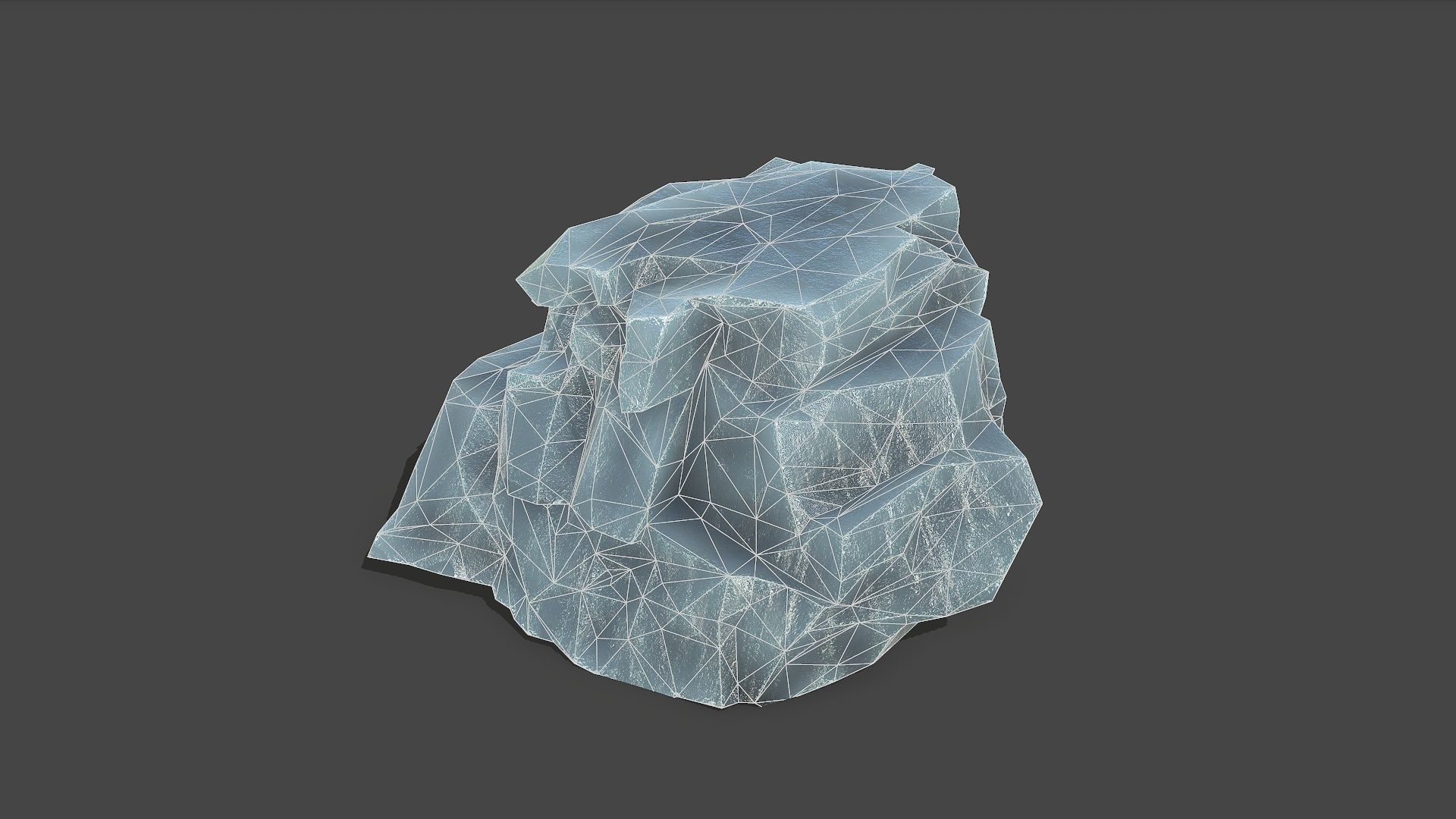 ice rocks 13 Low-poly 3D model_10