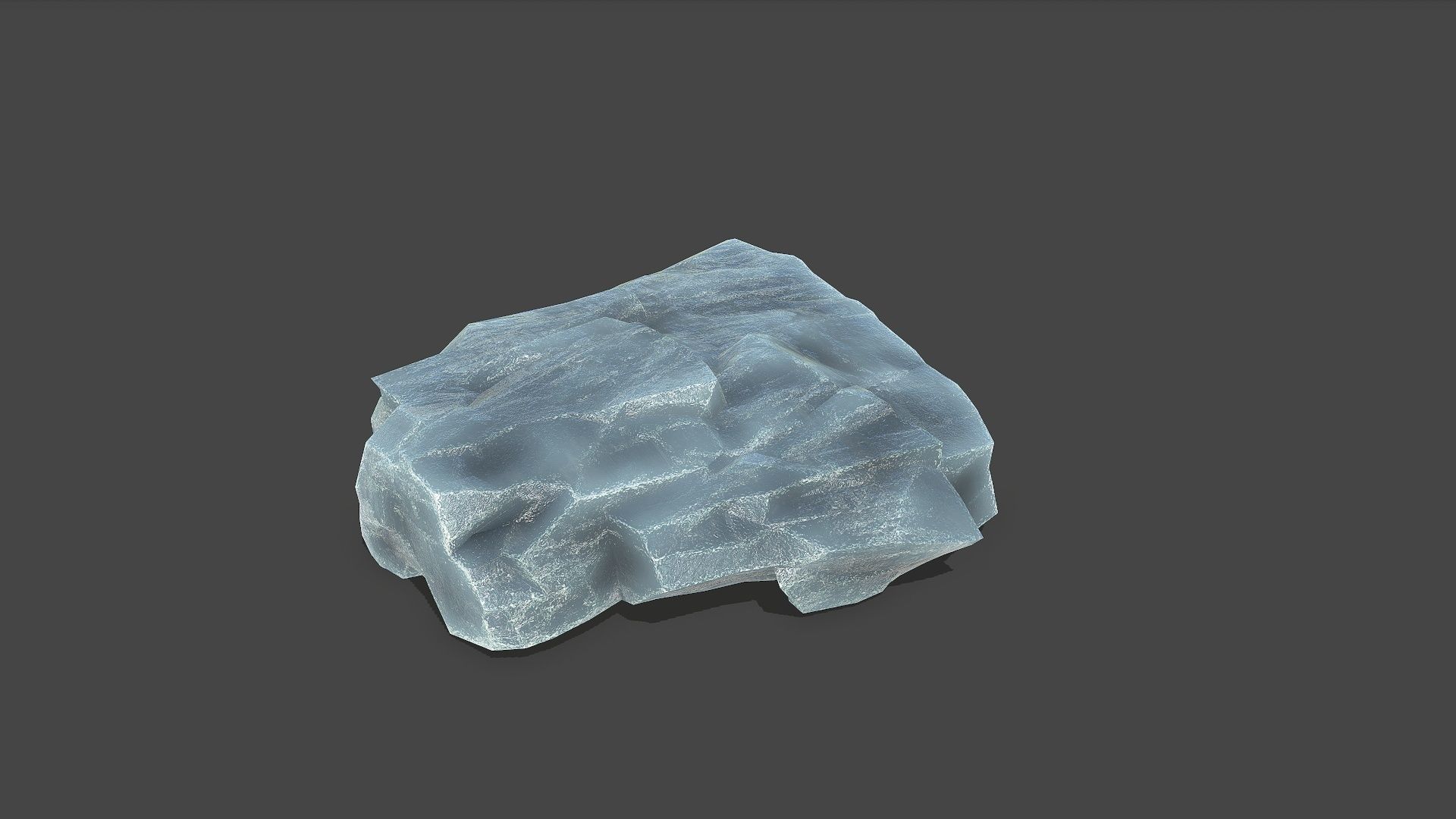 ice rocks 13 Low-poly 3D model_5