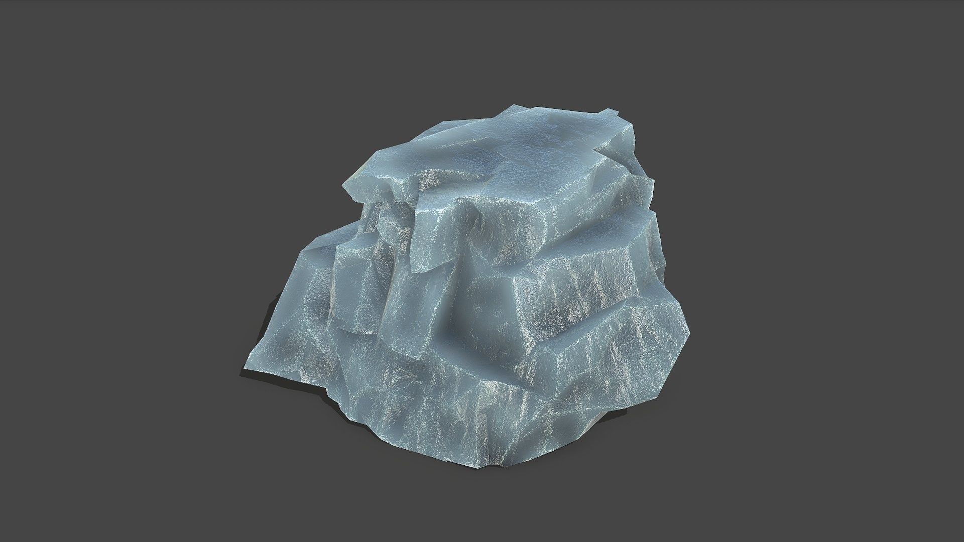 ice rocks 13 Low-poly 3D model_9