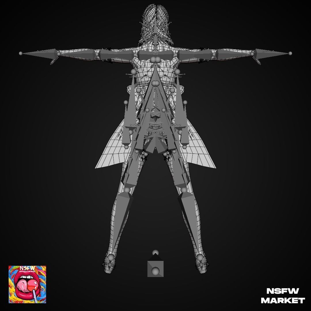 EXCLUSIVE EDITION RIGGED CHARACTER MONICA - EYES ON ME Low-poly 3D model_22