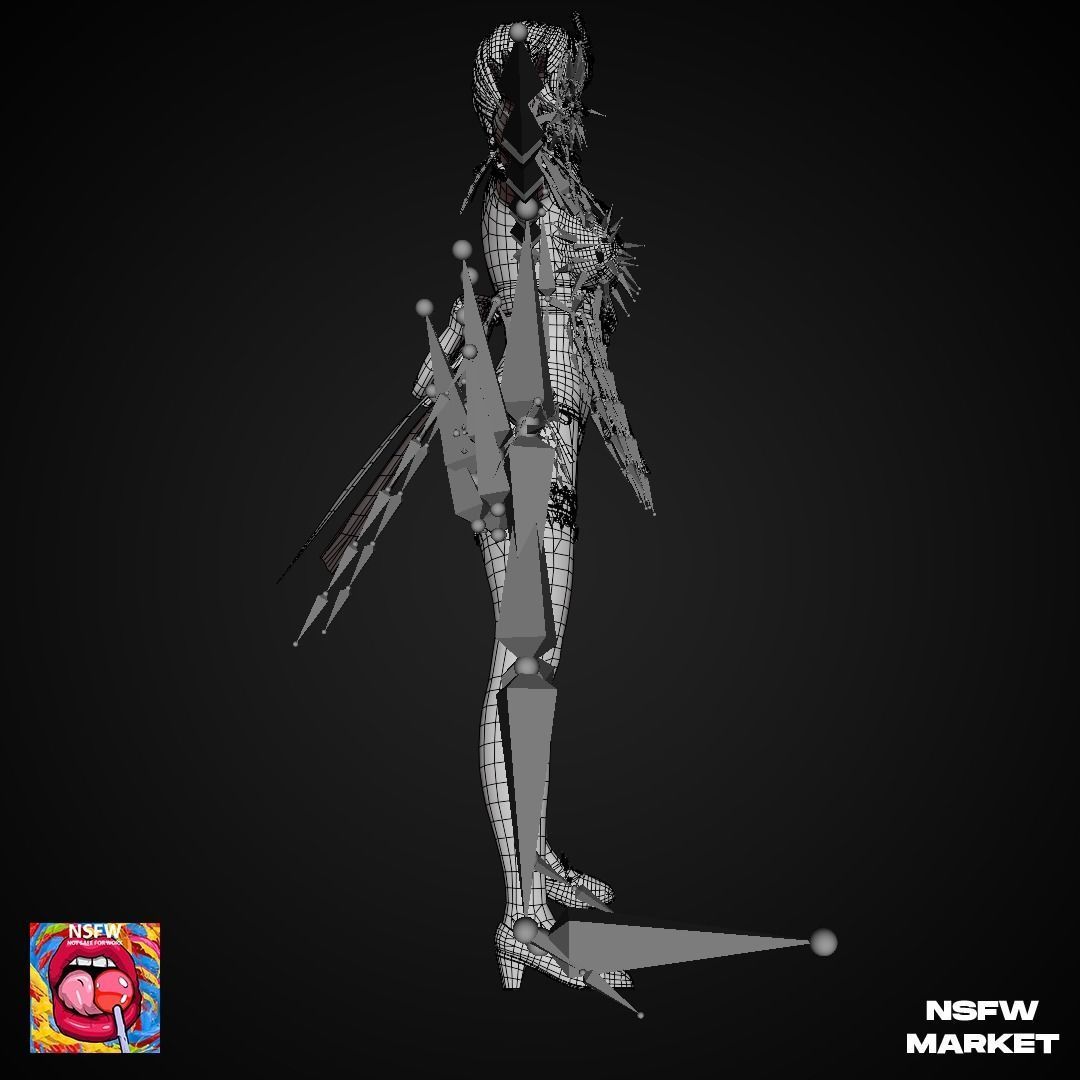 EXCLUSIVE EDITION RIGGED CHARACTER MONICA - EYES ON ME Low-poly 3D model_20