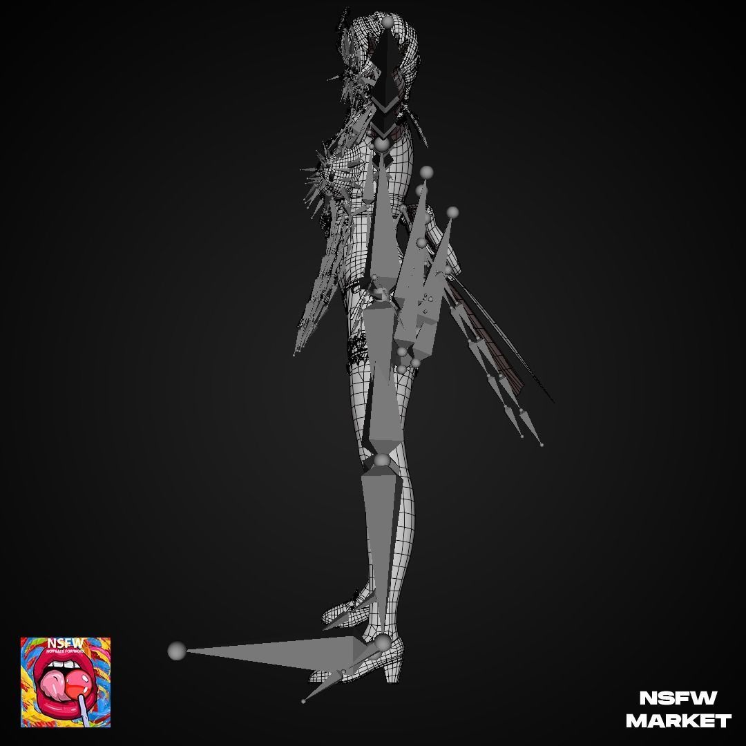 EXCLUSIVE EDITION RIGGED CHARACTER MONICA - EYES ON ME Low-poly 3D model_21