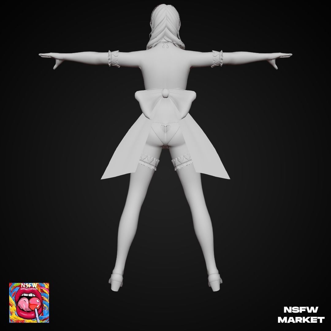 EXCLUSIVE EDITION RIGGED CHARACTER MONICA - EYES ON ME Low-poly 3D model_14