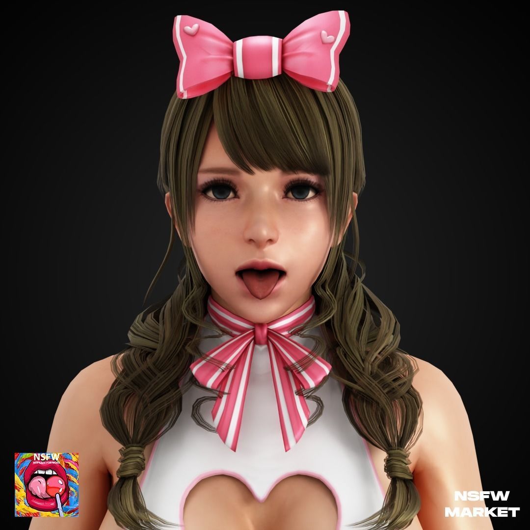 EXCLUSIVE EDITION RIGGED CHARACTER MONICA - EYES ON ME Low-poly 3D model_1