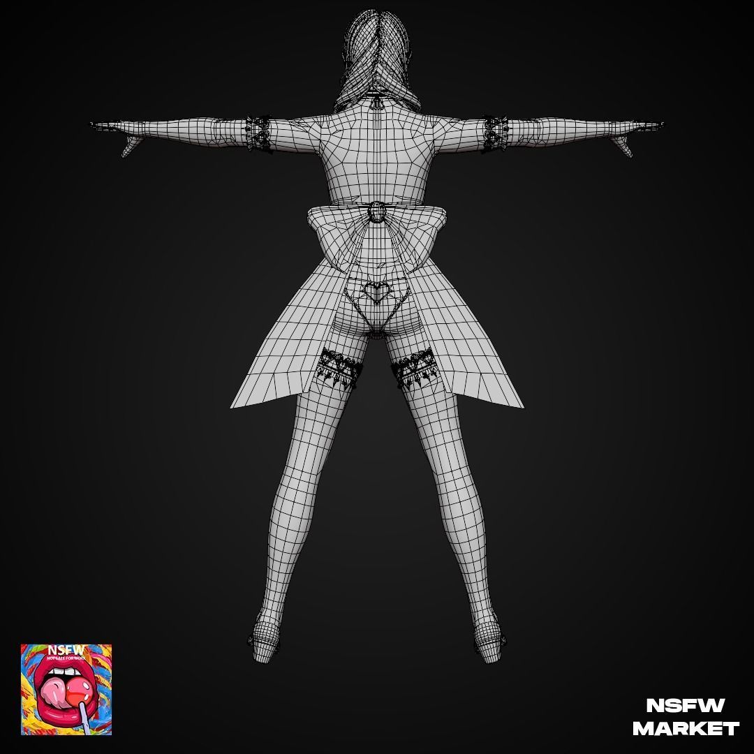 EXCLUSIVE EDITION RIGGED CHARACTER MONICA - EYES ON ME Low-poly 3D model_18