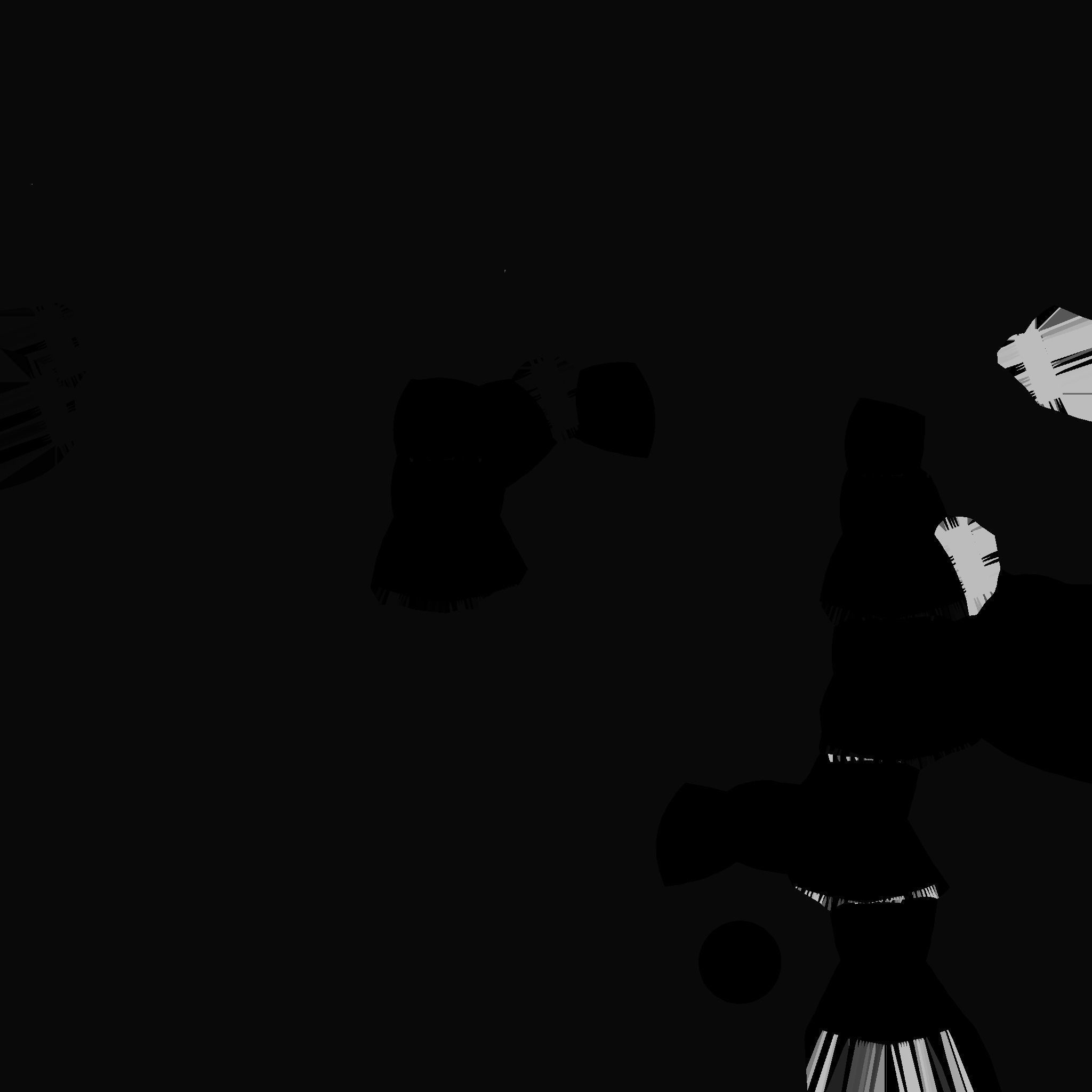 gaming chair and office chair Low-poly 3D model_15