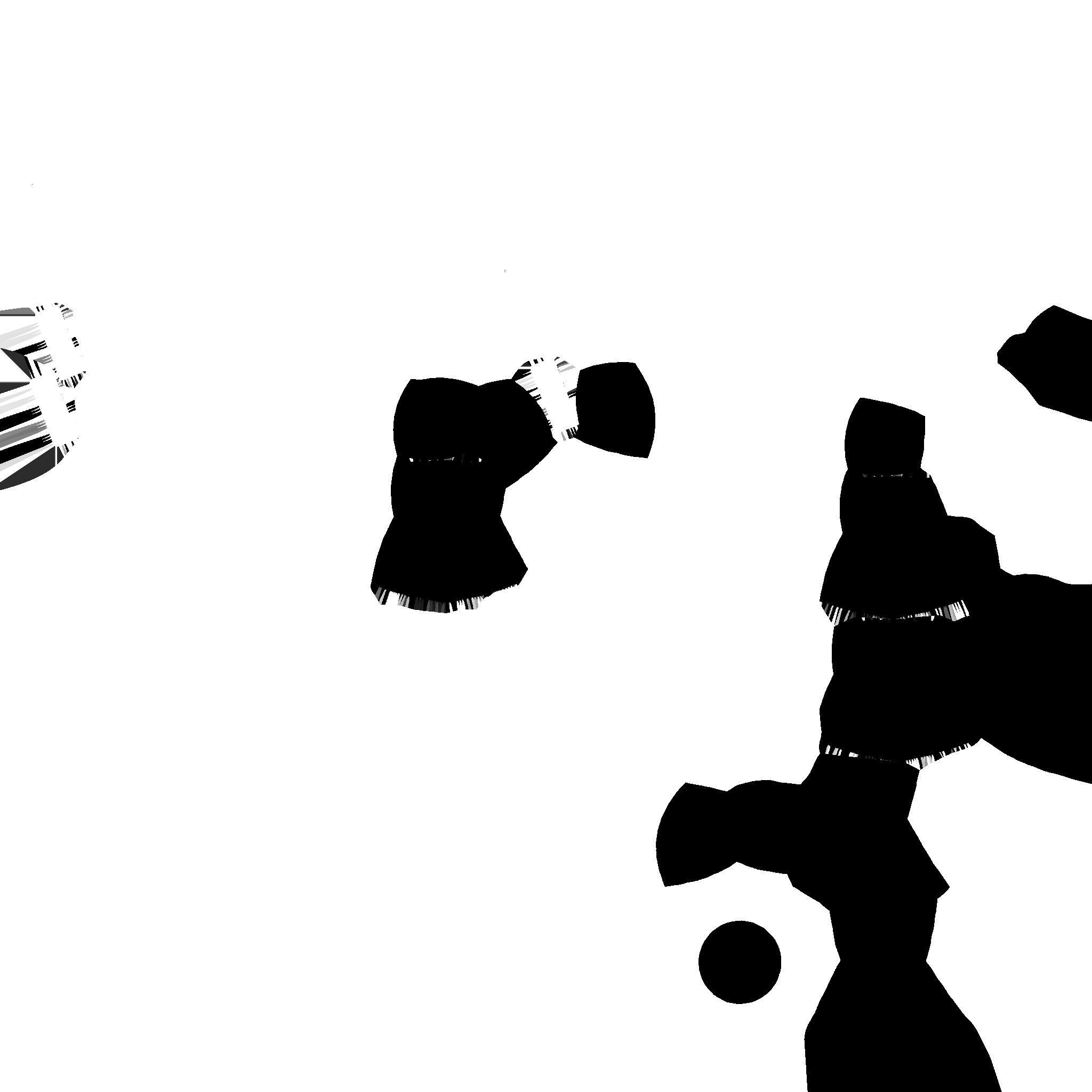 gaming chair and office chair Low-poly 3D model_55