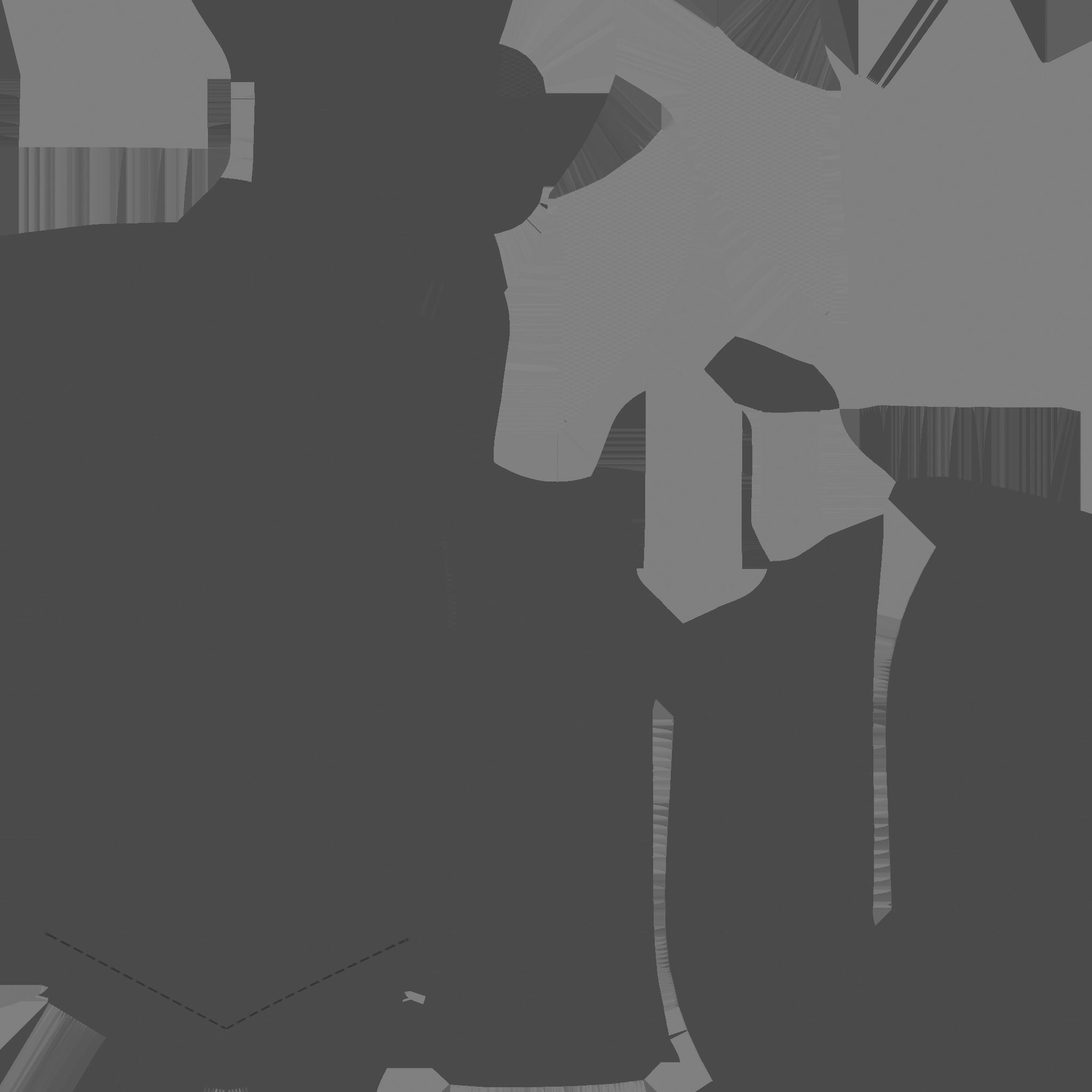 gaming chair and office chair Low-poly 3D model_28