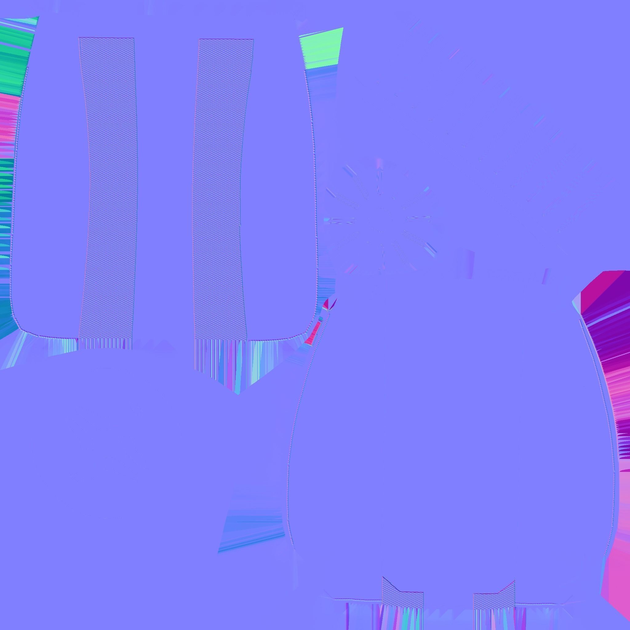 gaming chair and office chair Low-poly 3D model_41