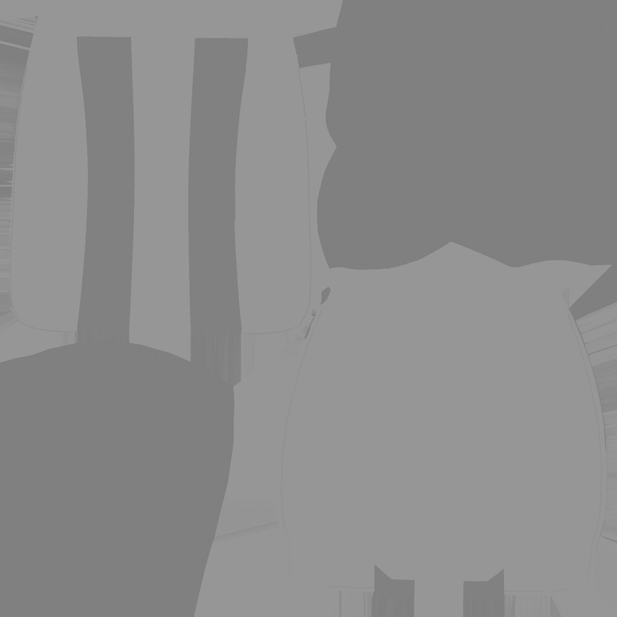 gaming chair and office chair Low-poly 3D model_54