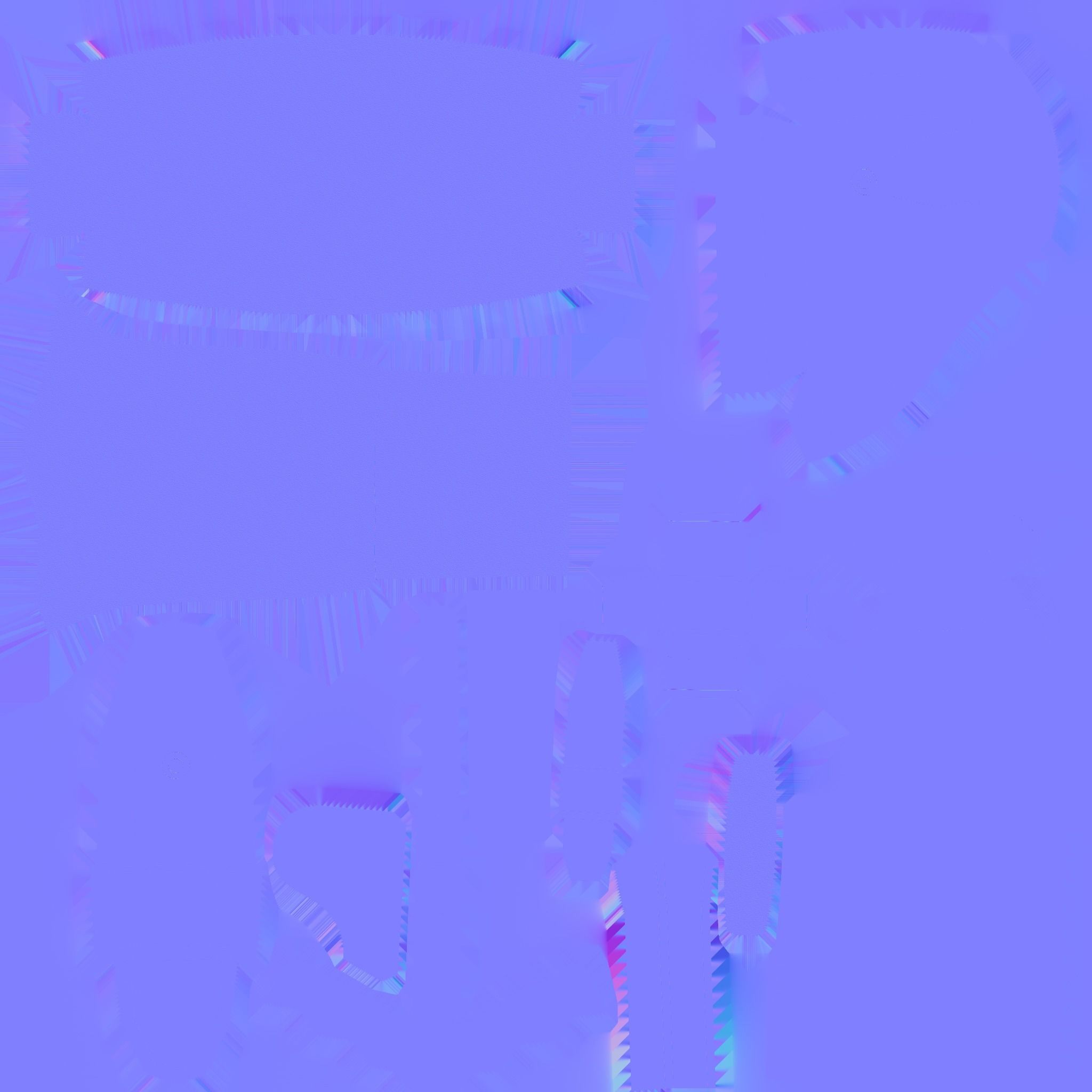 gaming chair and office chair Low-poly 3D model_37